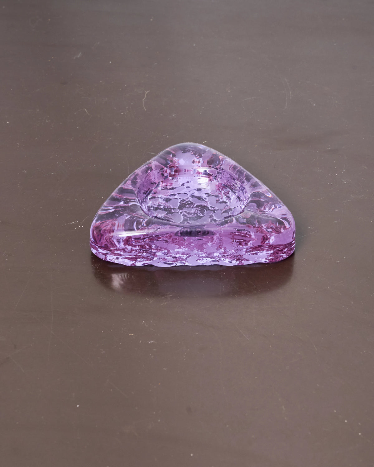 Murano round lilac ashtray