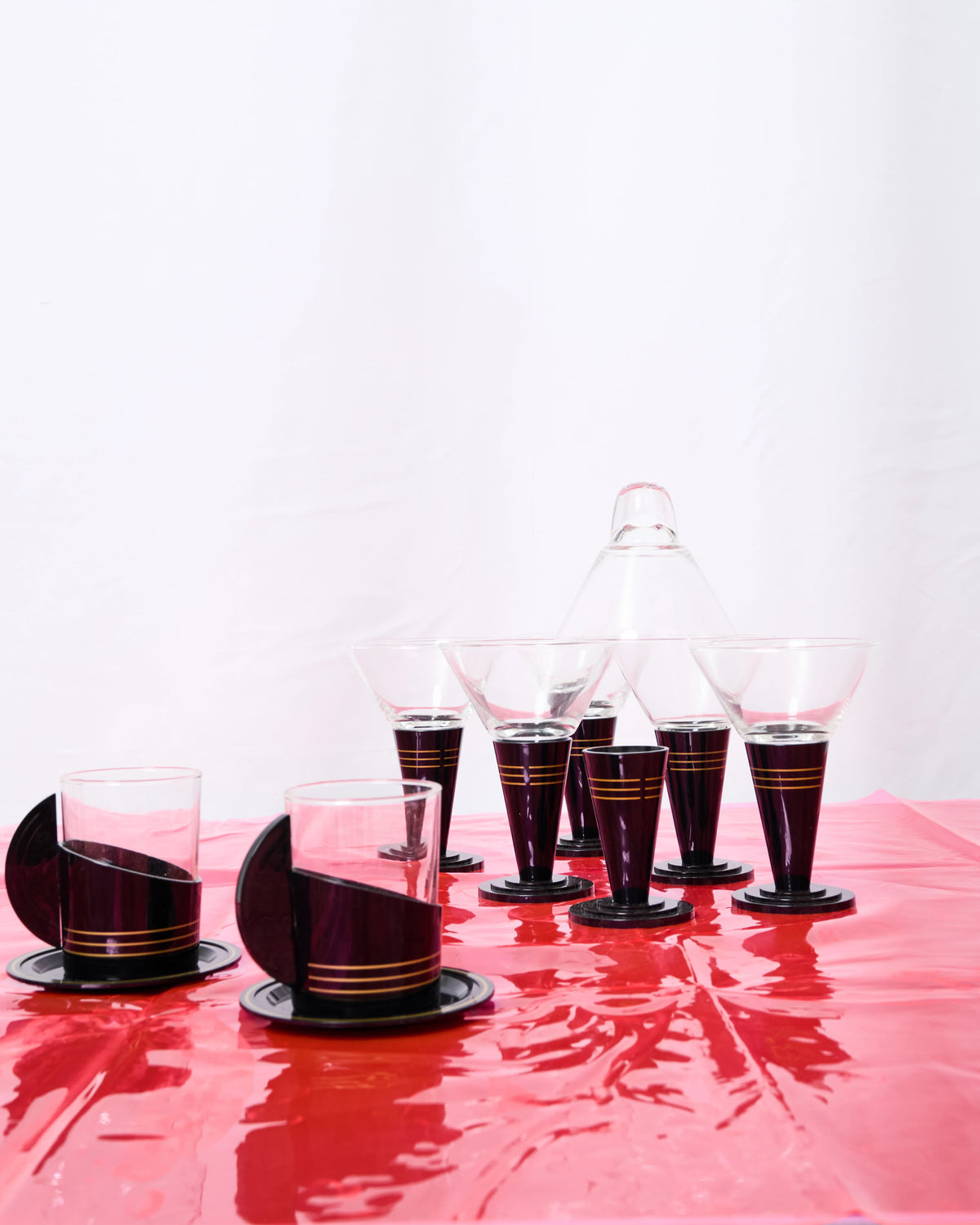 Set of four coffee cups, Italy, 1960s