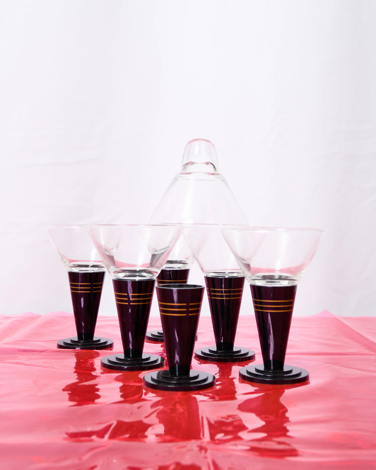Set of four coffee cups, Italy, 1960s