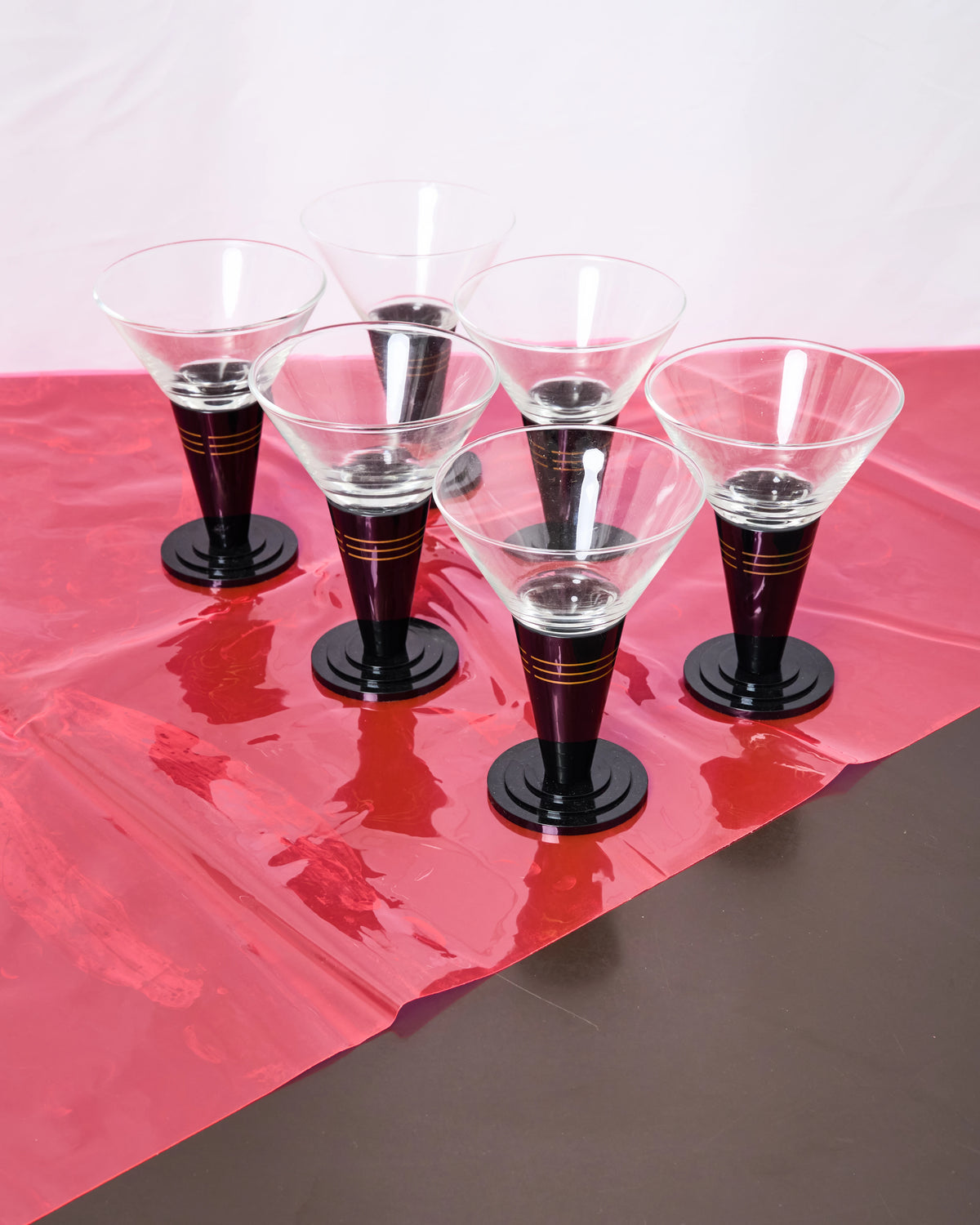 Set of four coffee cups, Italy, 1960s
