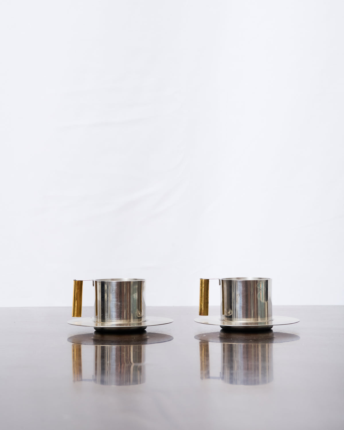 Paire de tasses et sous-tasses, Vemi, Italie, 1970