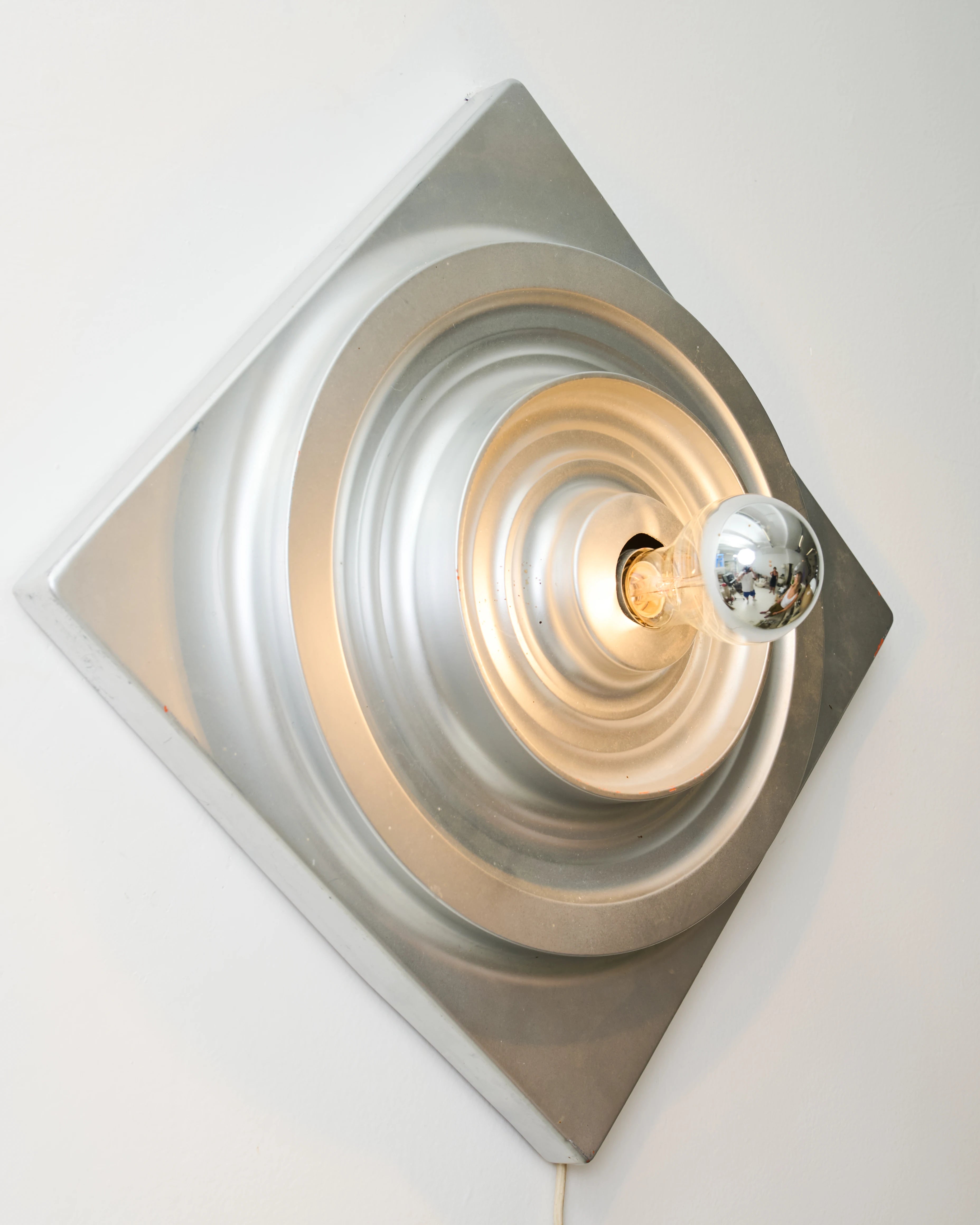 Applique en plastique chromé, 1980s