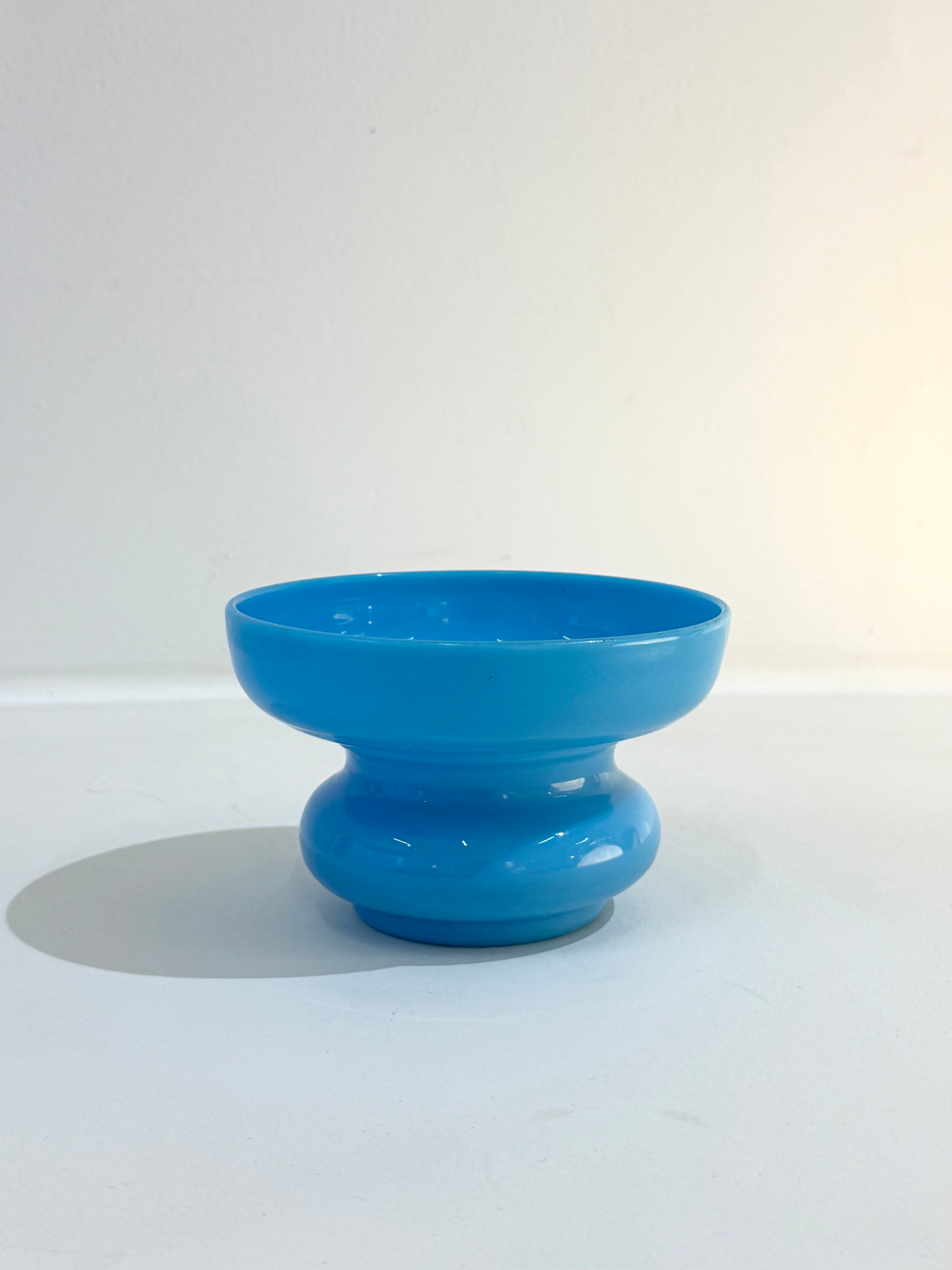 Vase bleu, space age, 1970s