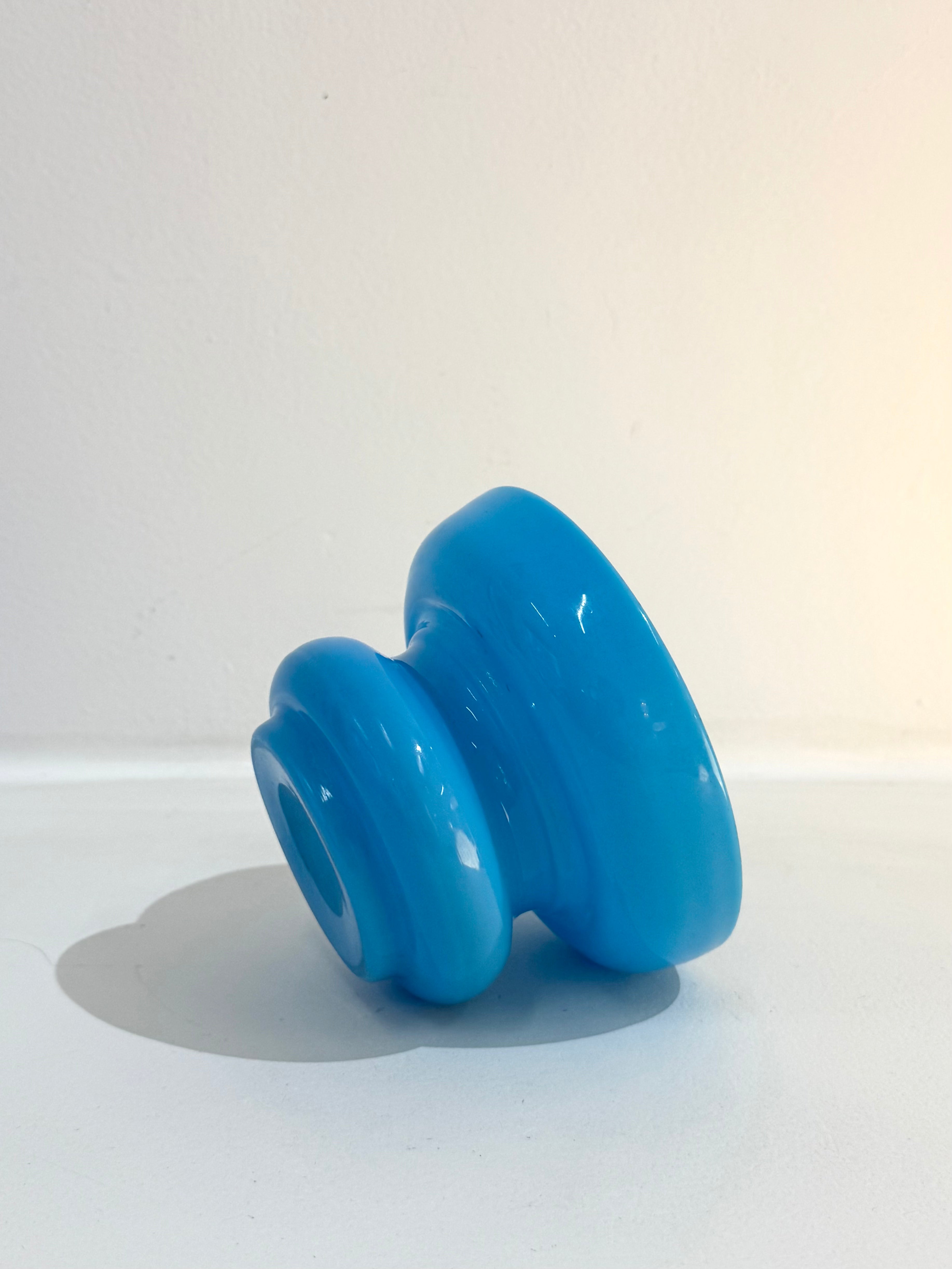 Vase bleu, space age, 1970s