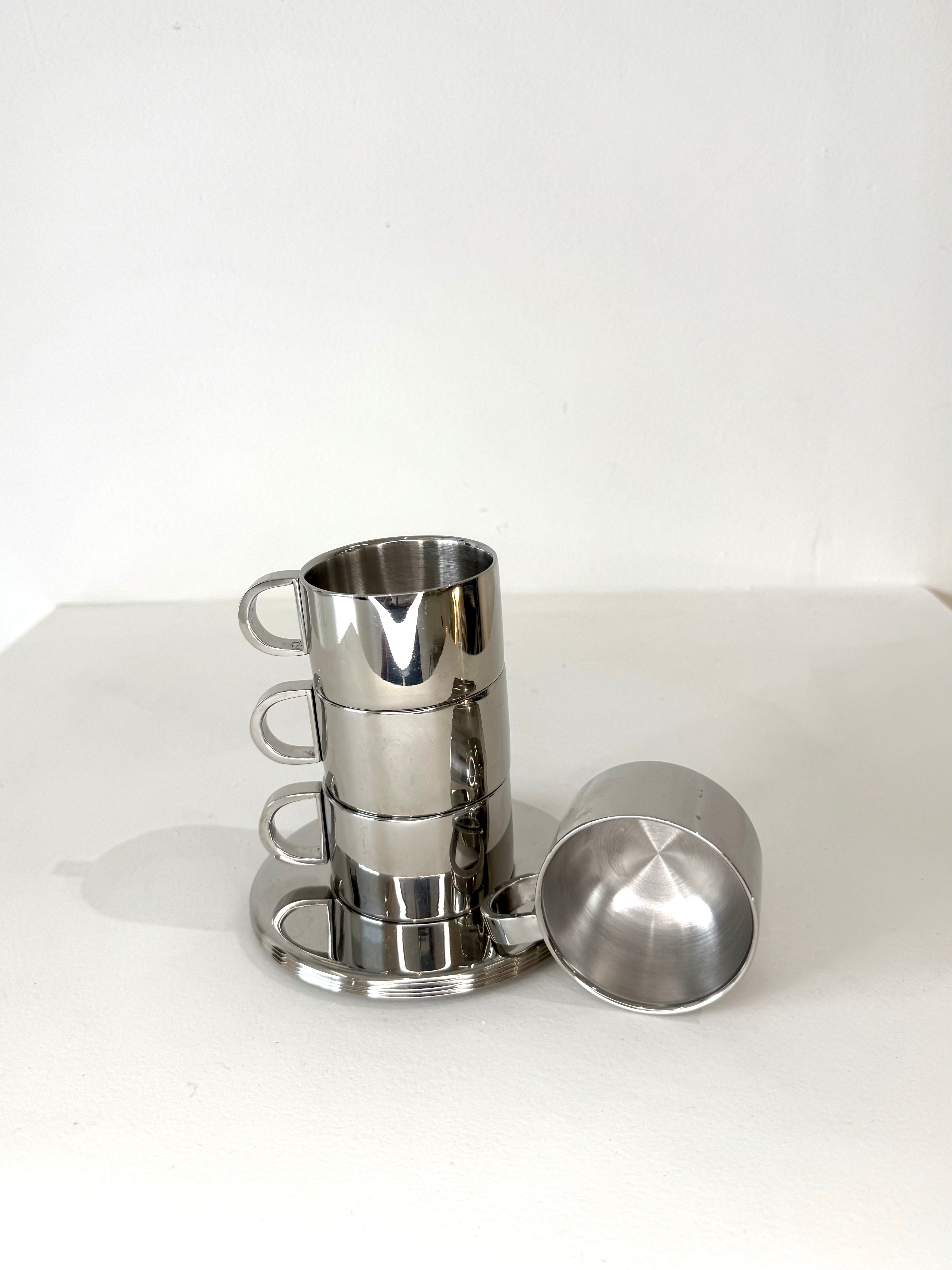 Ensemble de tasse à espresso italiennes, 1970s