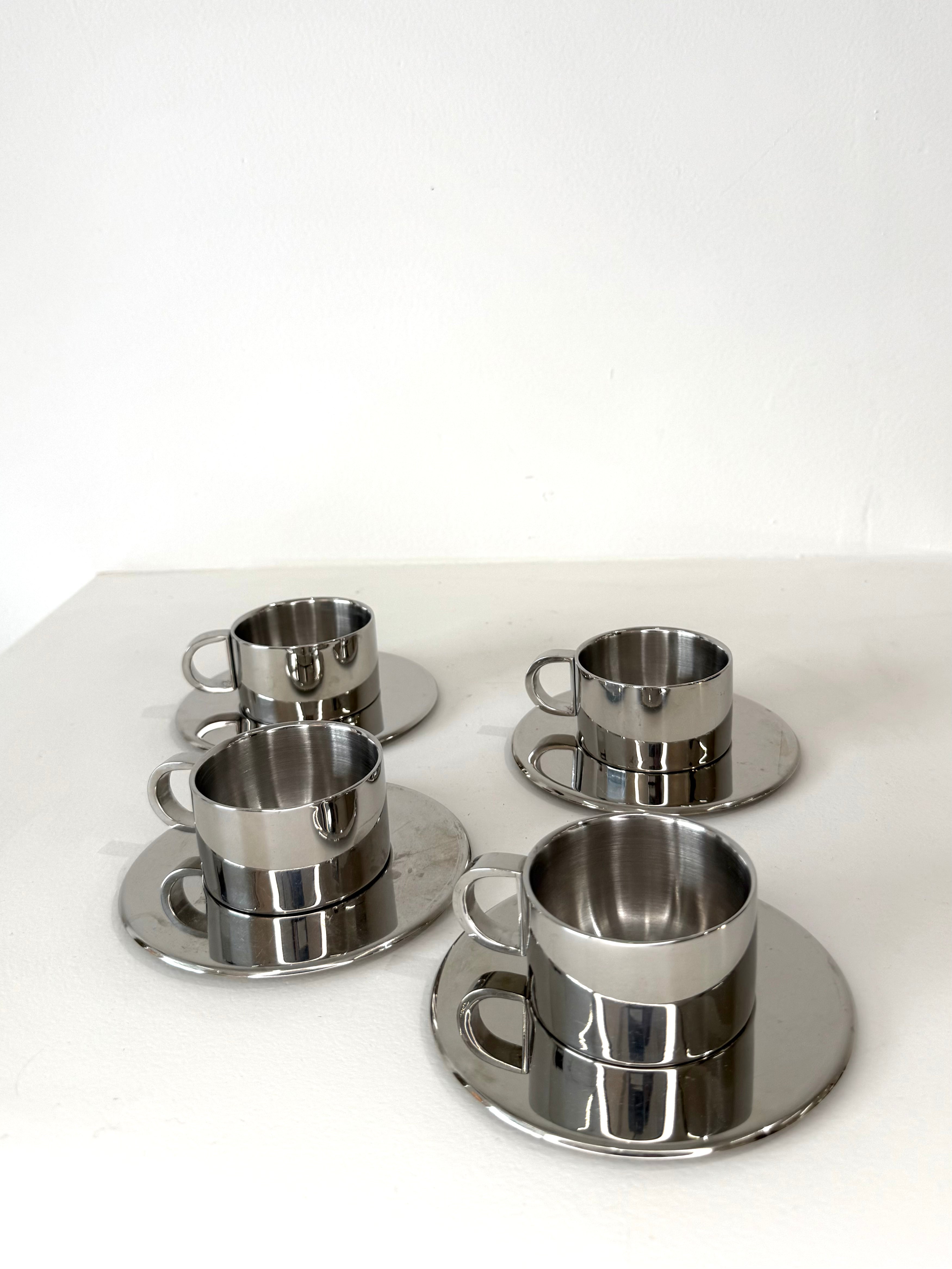 Ensemble de tasse à espresso italiennes, 1970s