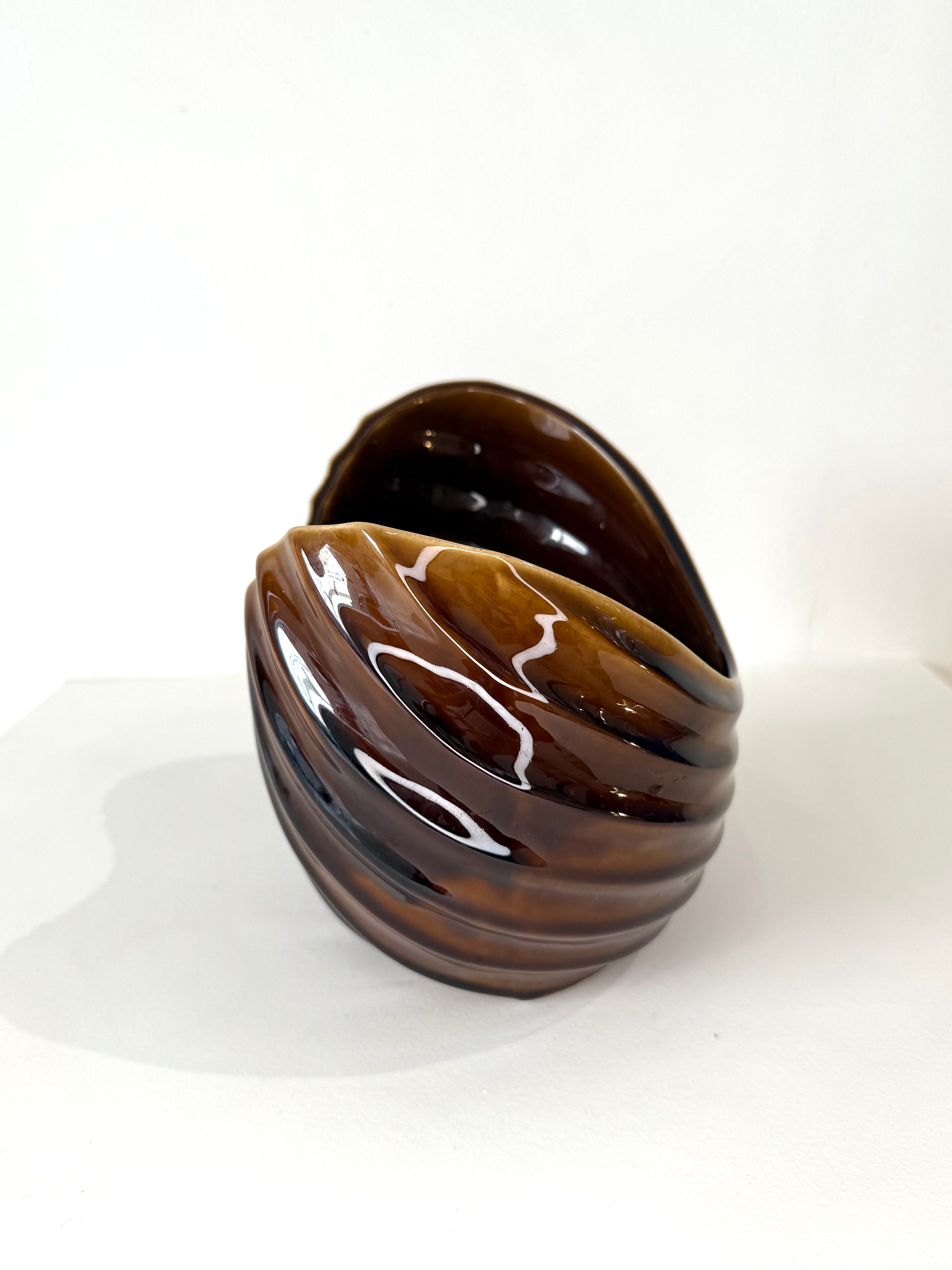 Vase "Coquillage" en faïence, 1970s