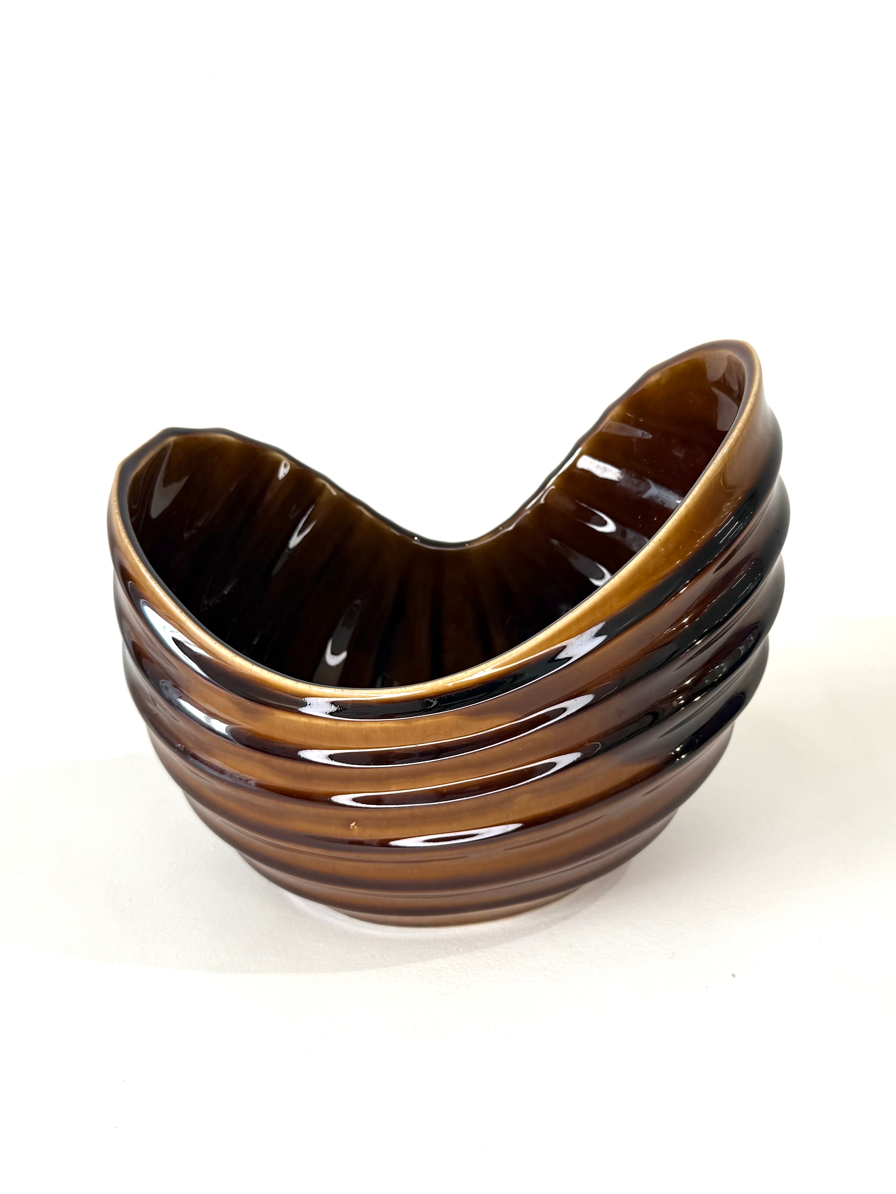Vase "Coquillage" en faïence, 1970s