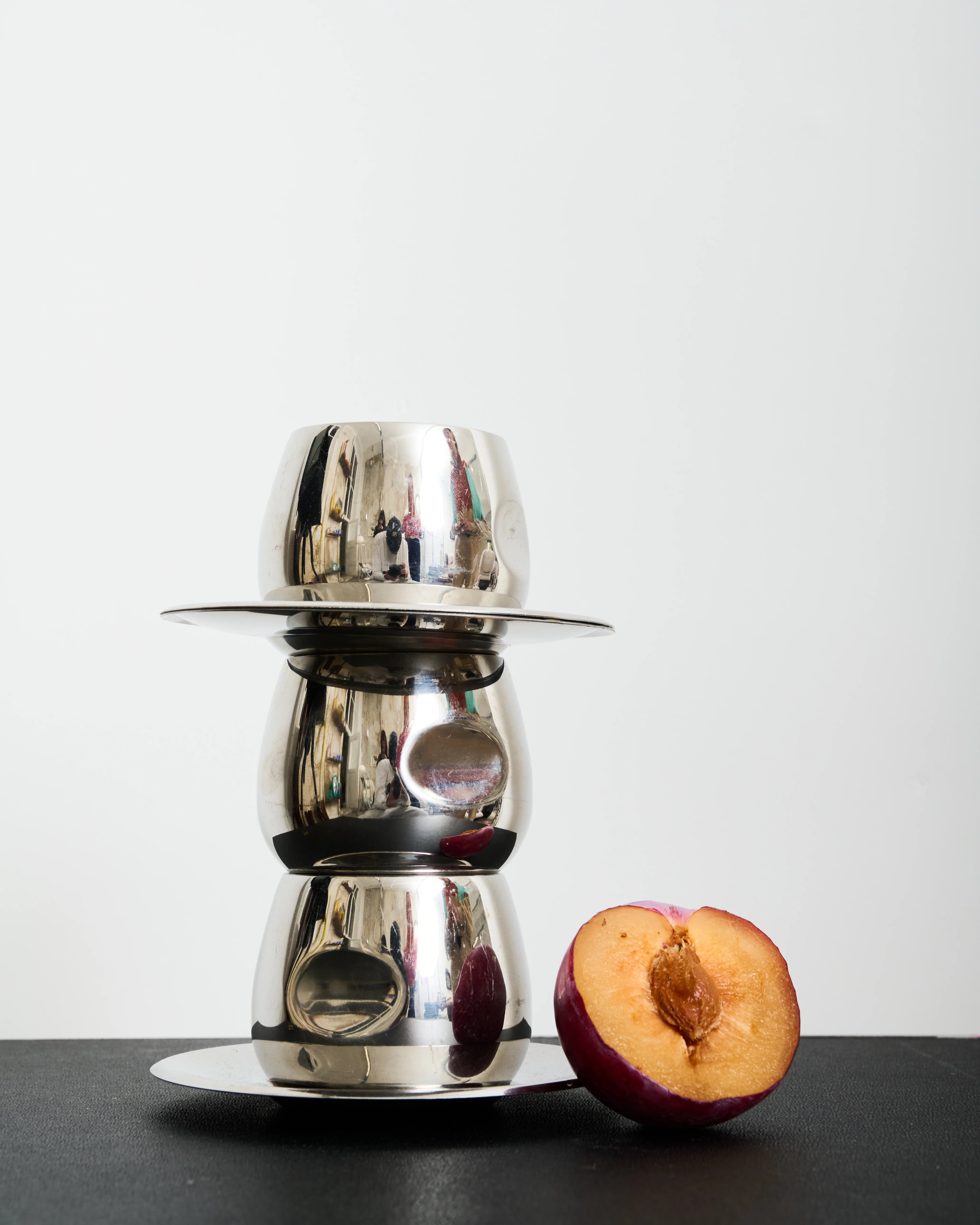 Quatre tasses et sous-tasses, AMC Art design, Italie, 1970s