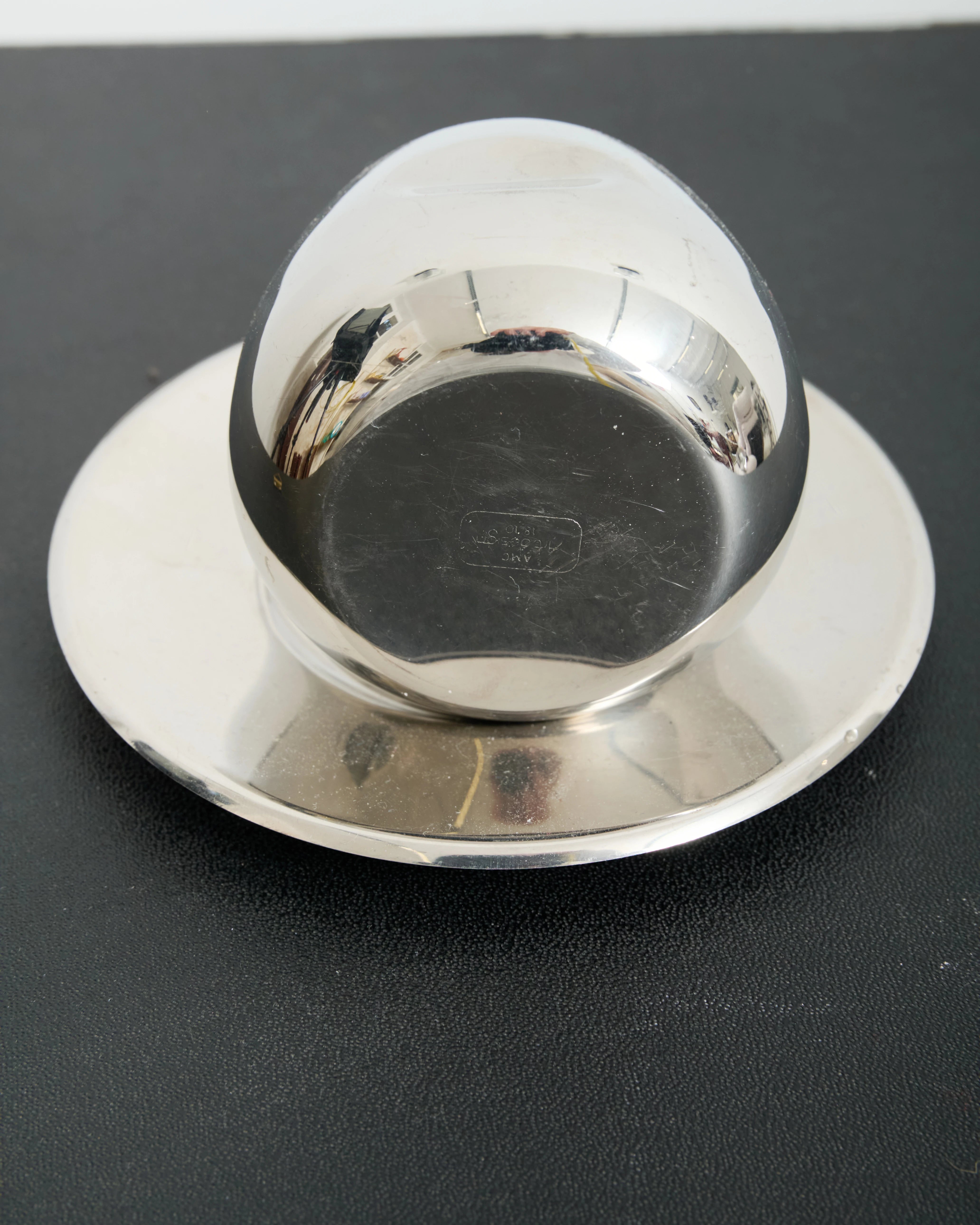 Four cups and saucers, AMC Art Design, Italy, 1970s