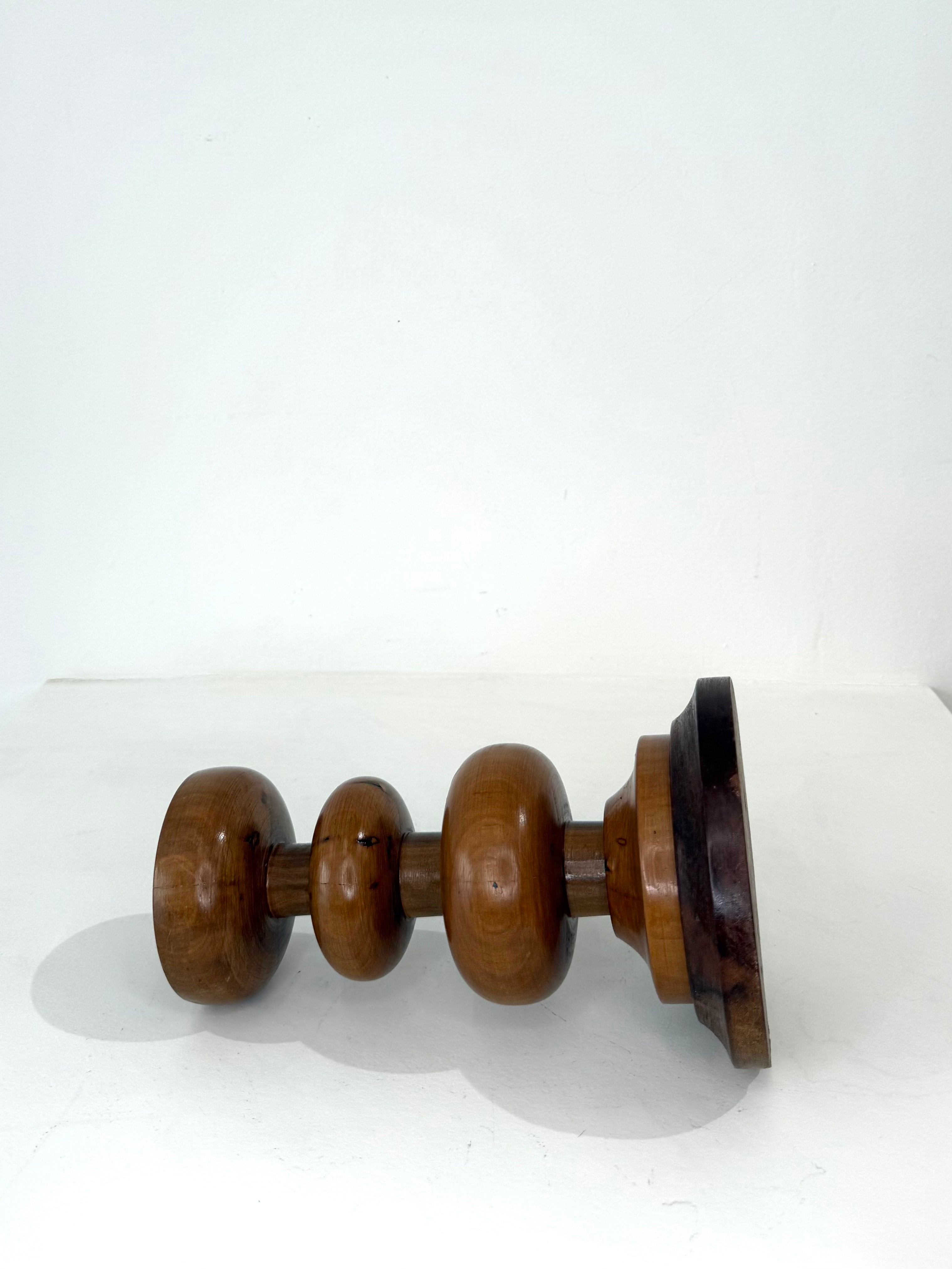 Bougeoir en bois, 1970s