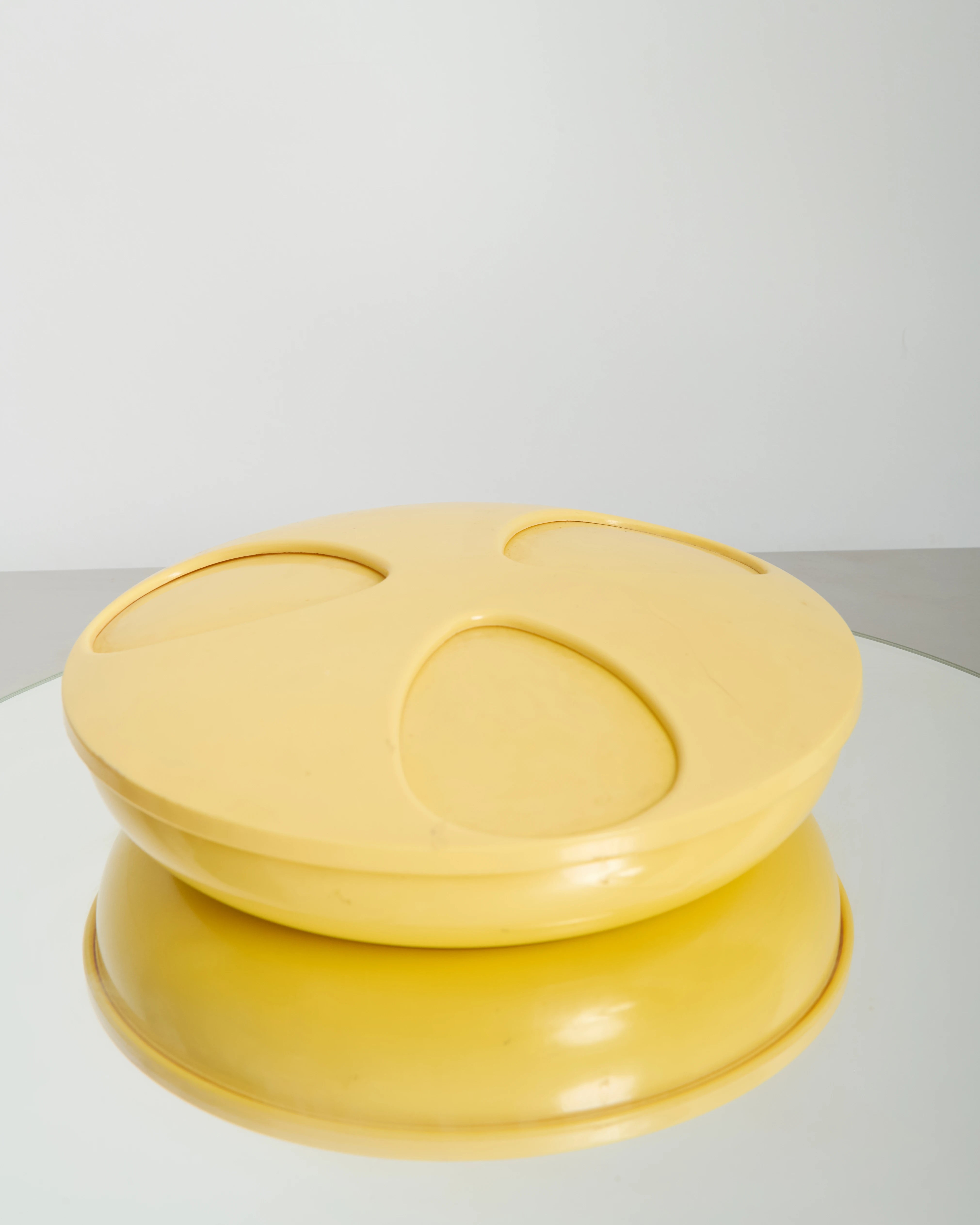Yellow ashtray, HJ STOTTER, New York