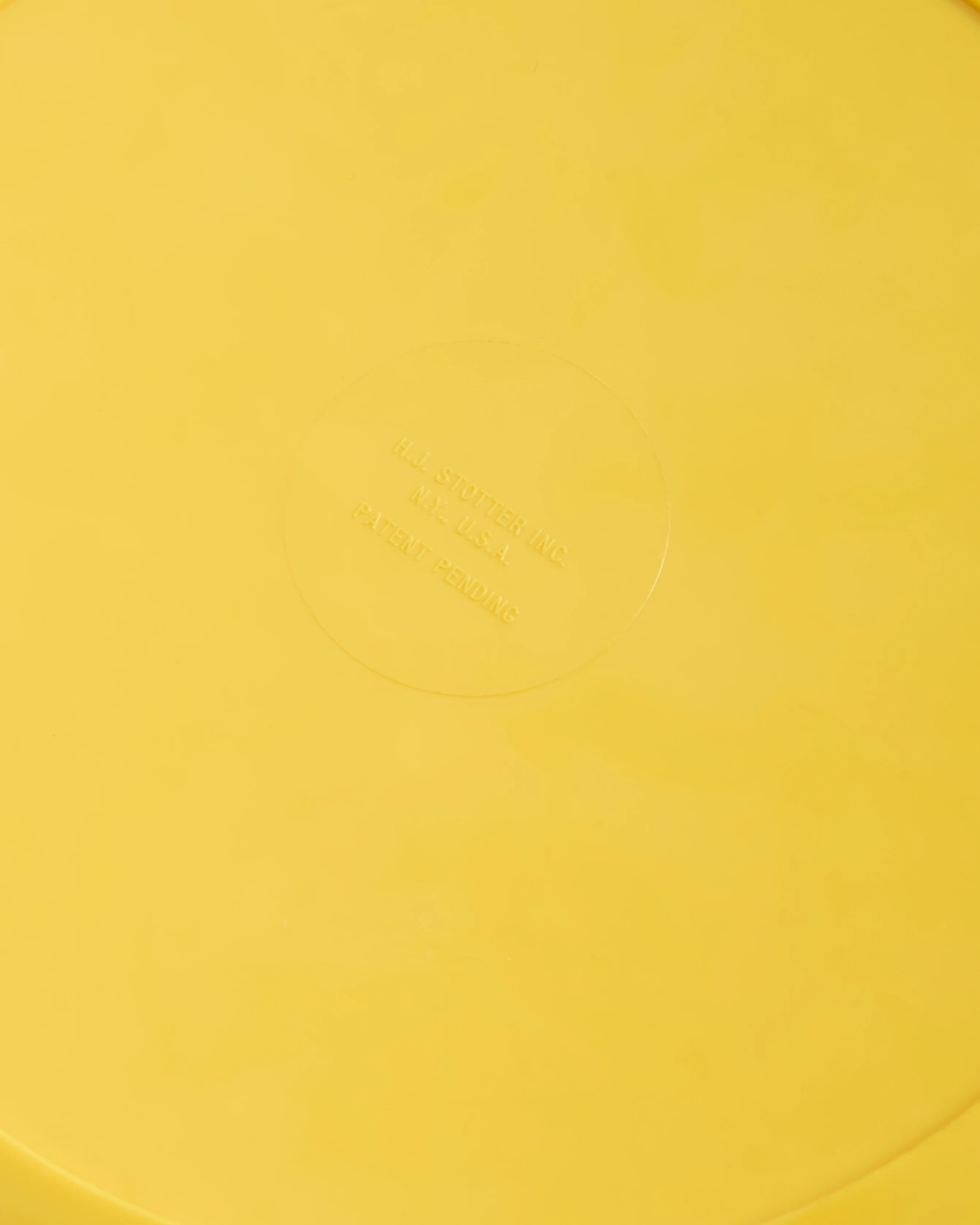 Yellow ashtray, HJ STOTTER, New York