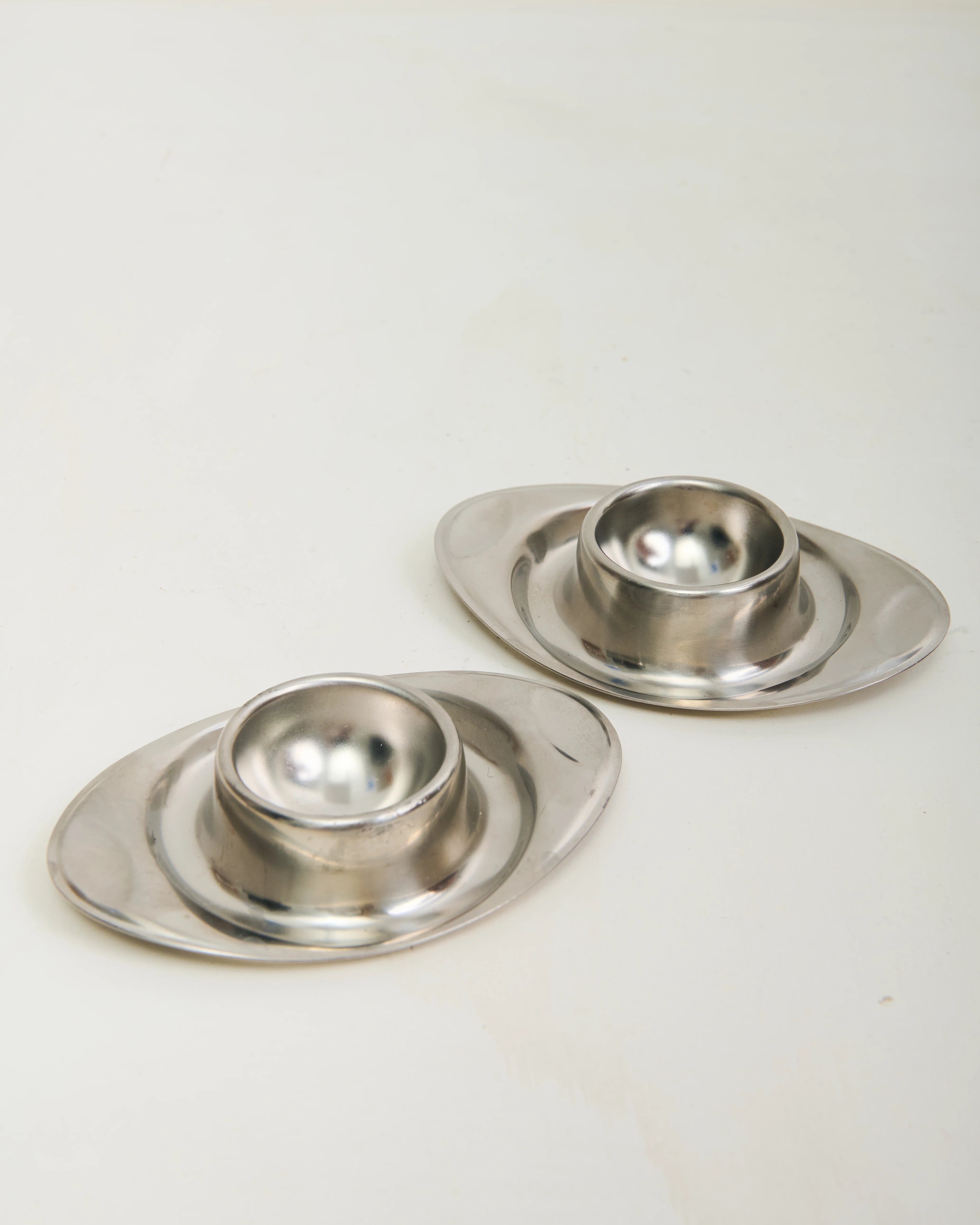 Oval egg cups (2), WMF, Germany, 1970s