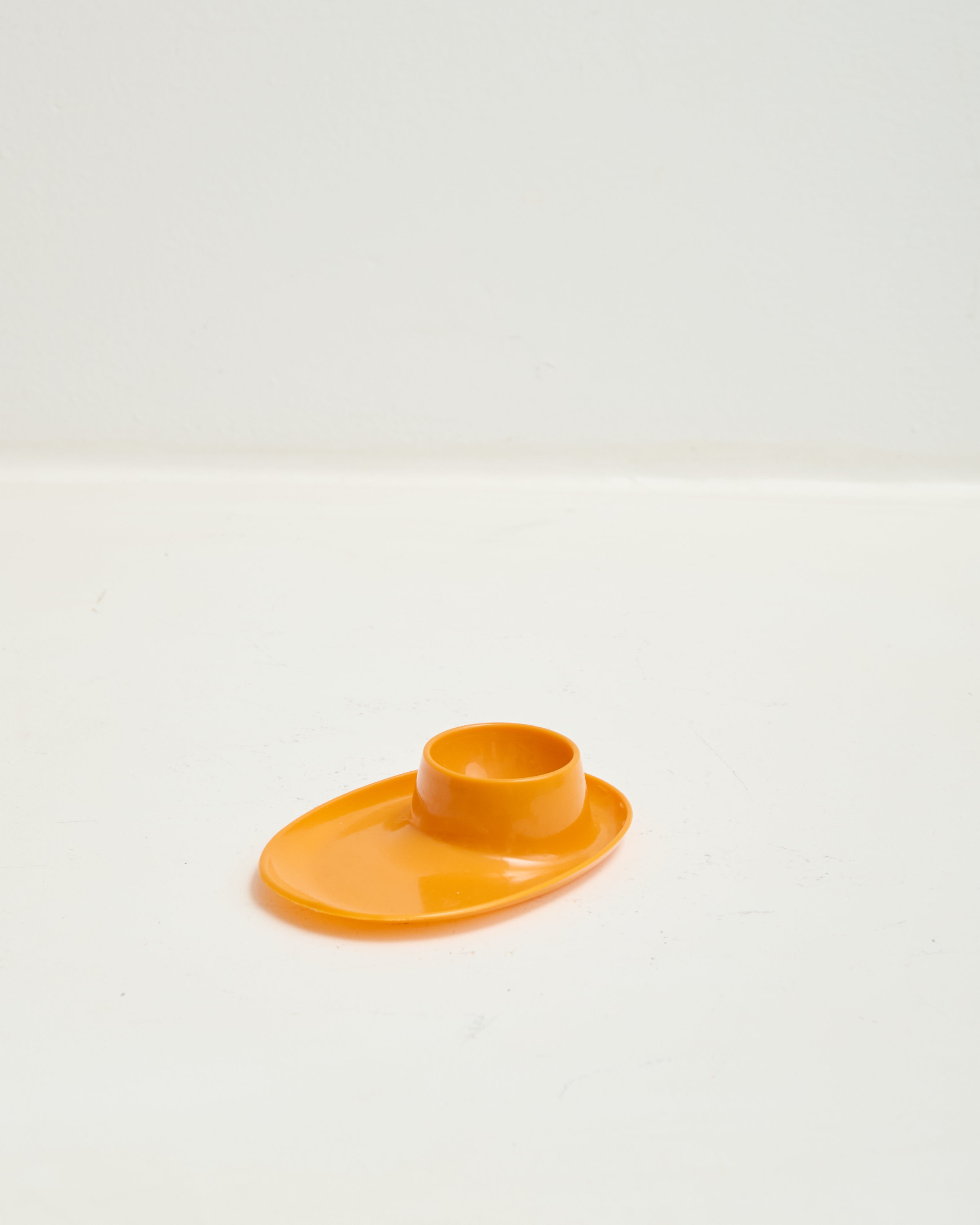 Orange egg cups (4), Germany, 1970s