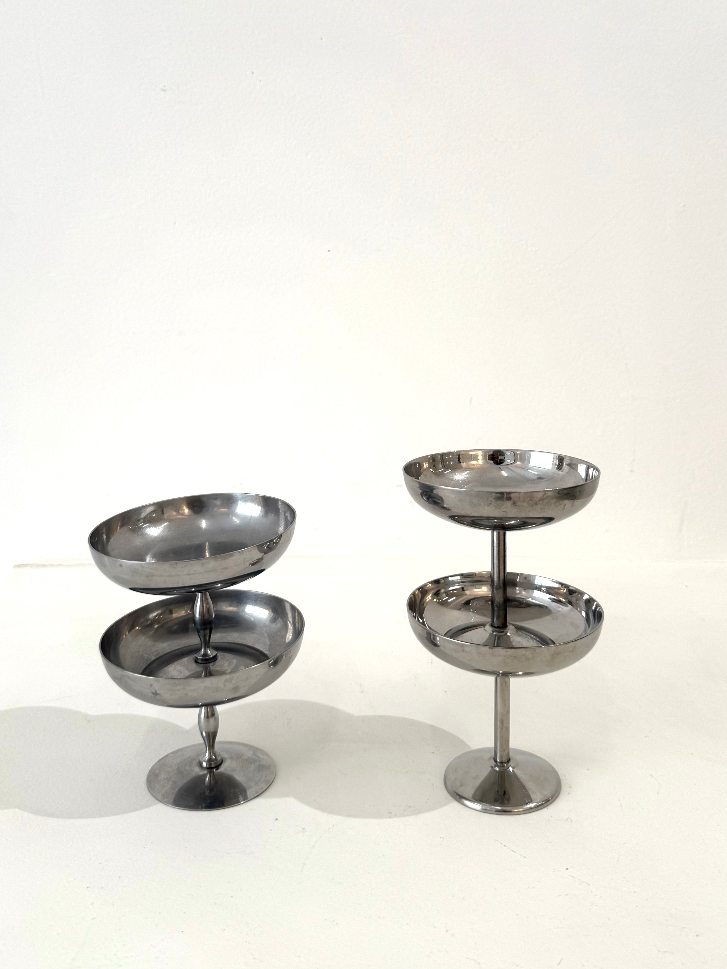 Quatre coupes à glace avec pied, 1970s