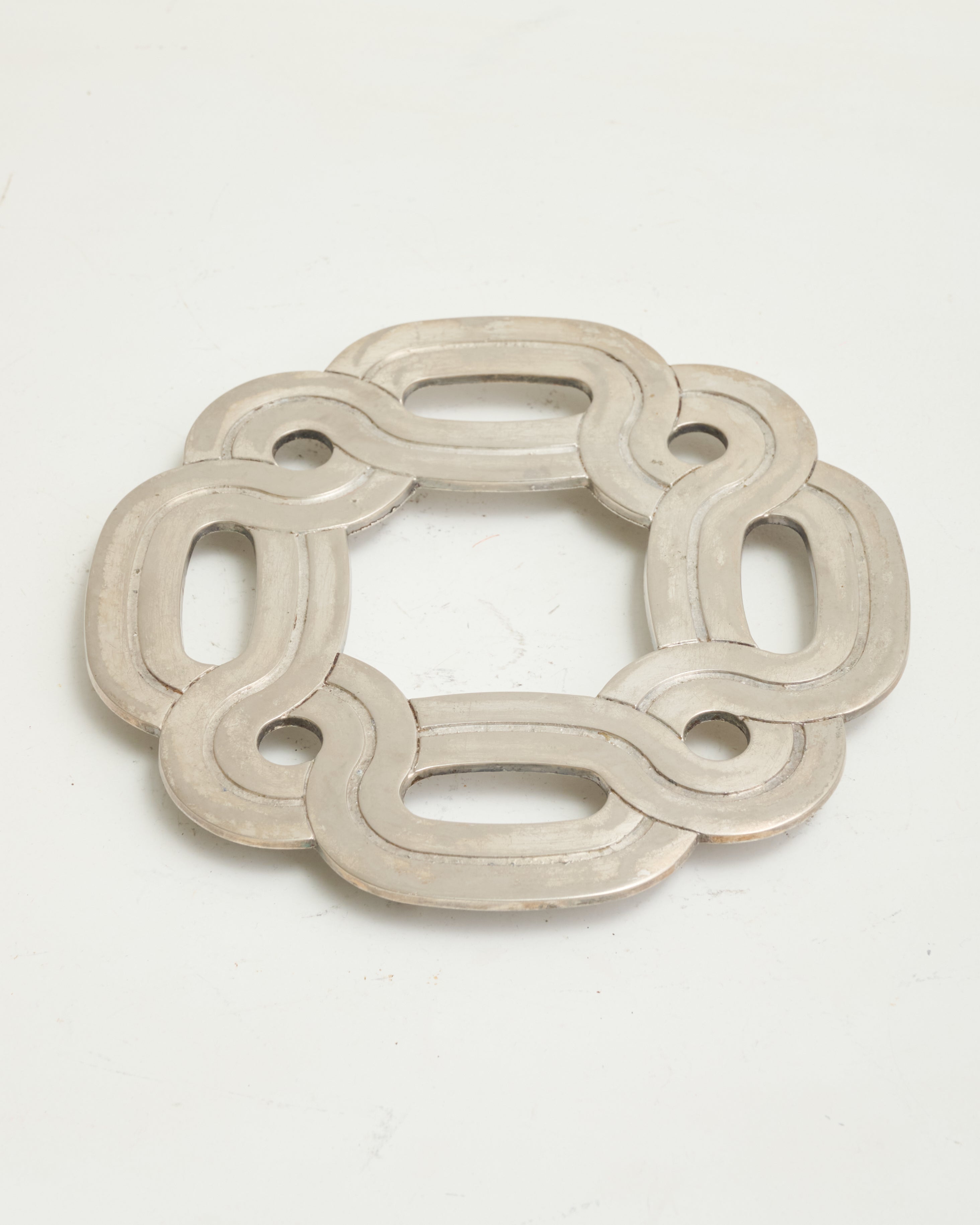 Silver-plated metal trivet, Lancel, Trivet