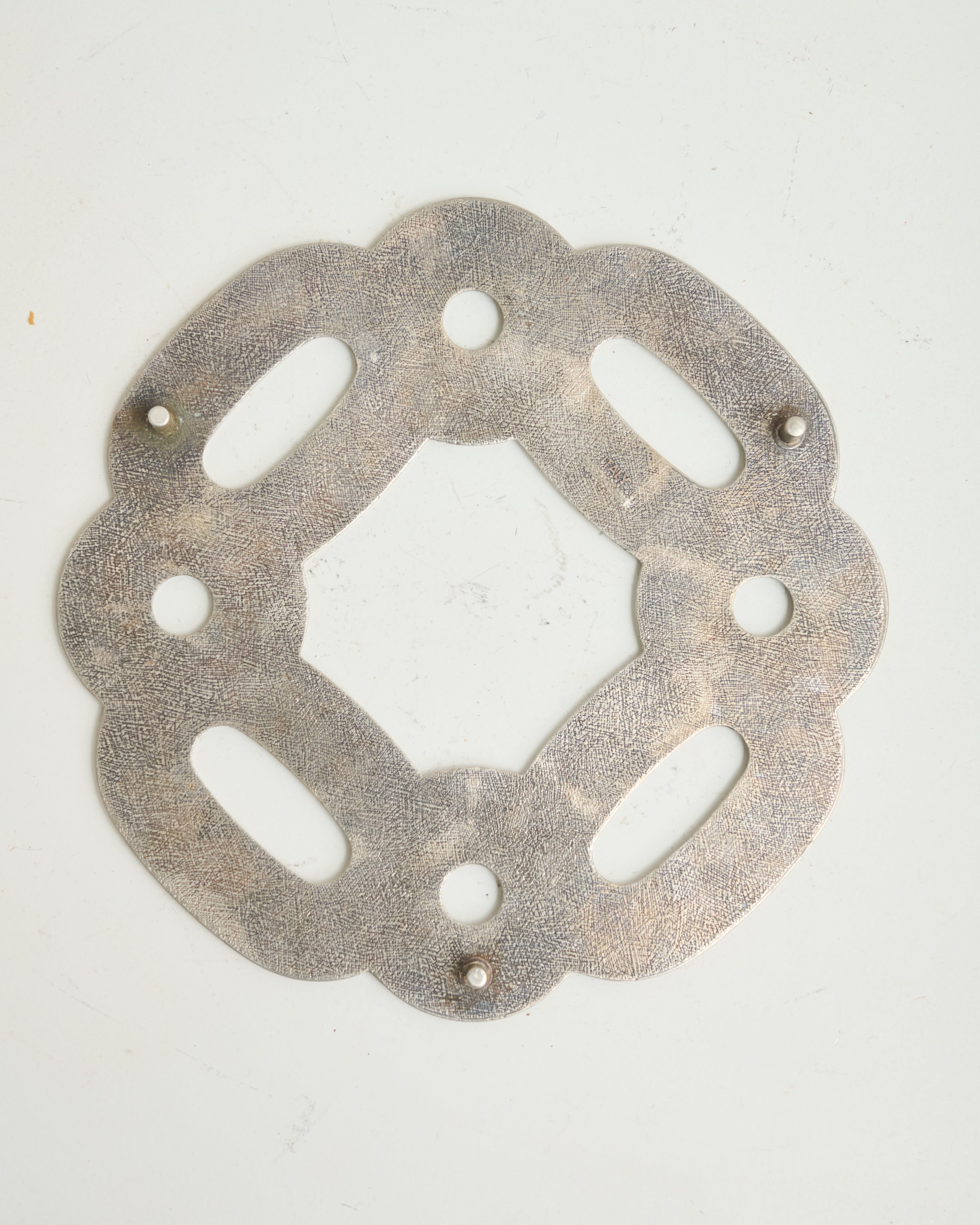 Silver-plated metal trivet, Lancel, Trivet