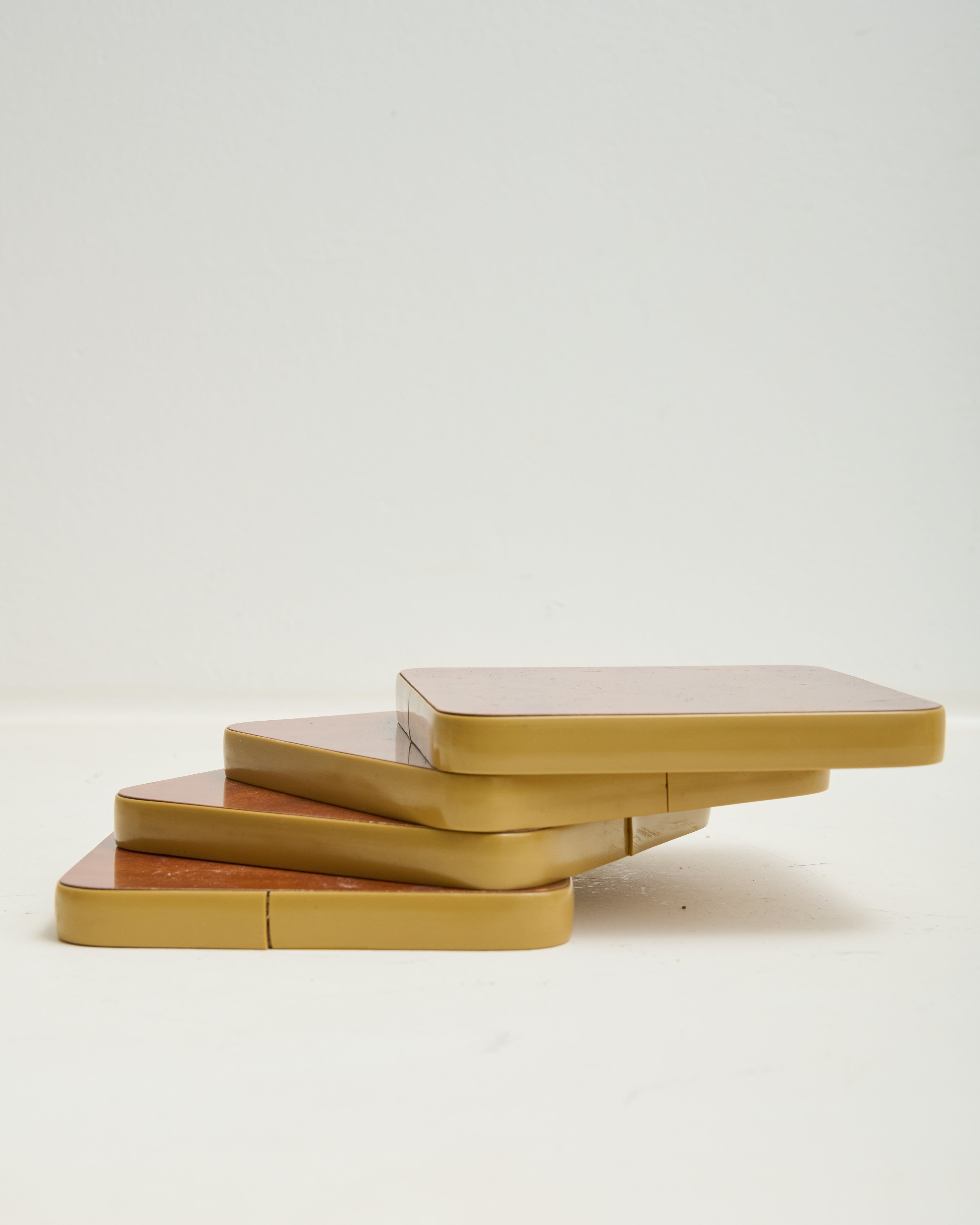 Wooden coasters, 1970s