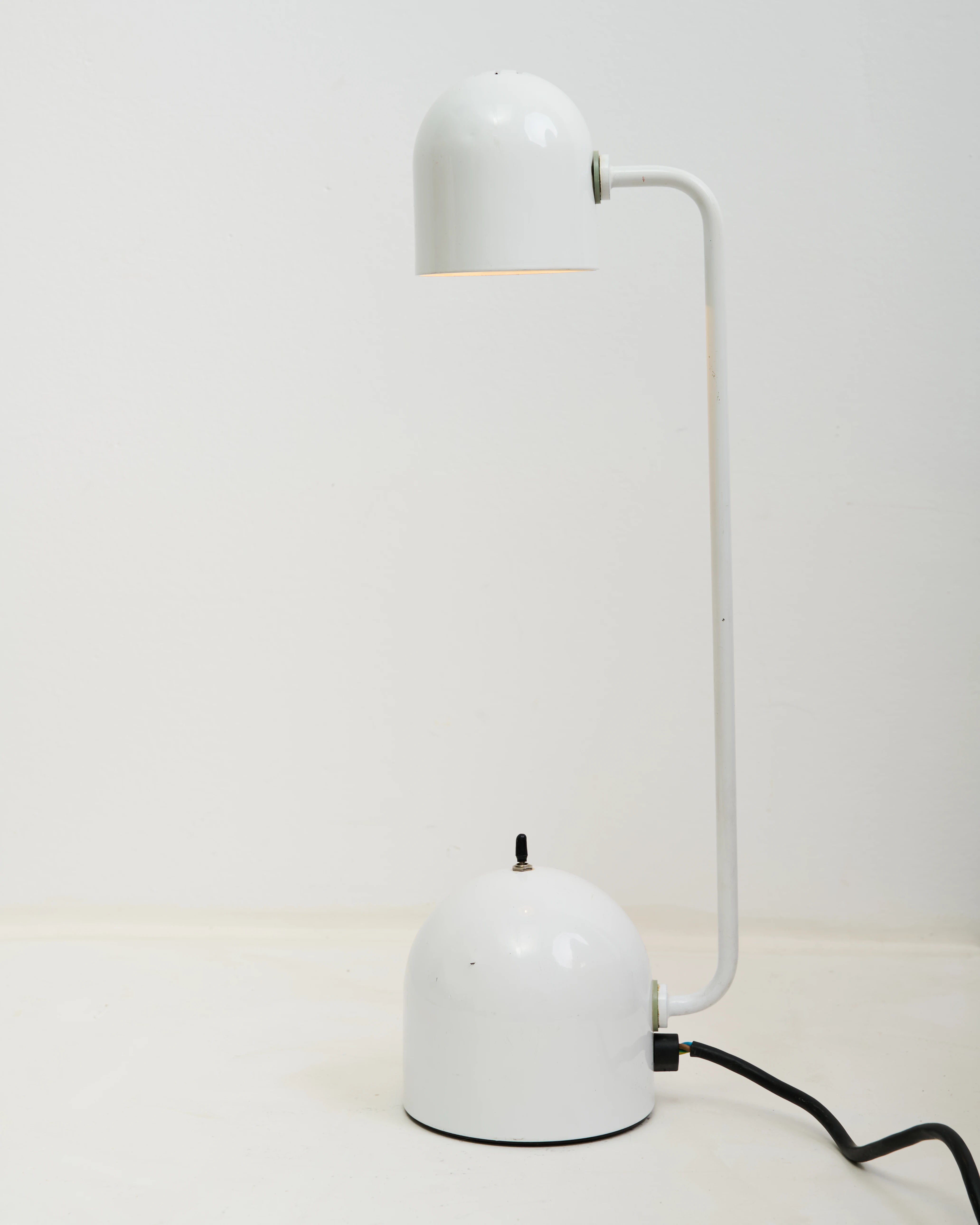 Lampe de bureau blanche Memphis, 1980s