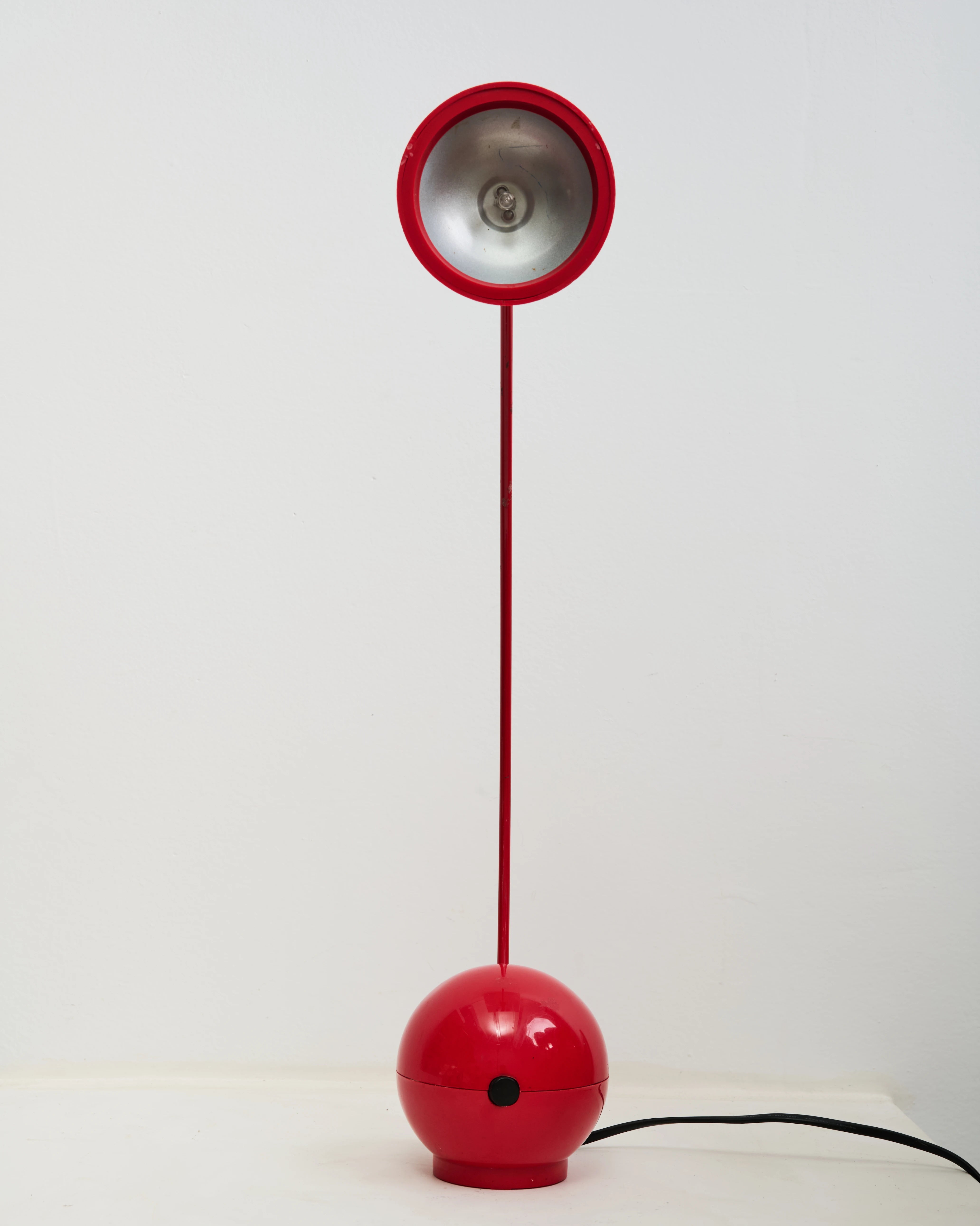 Lampe de bureau Memphis rouge, 1970s