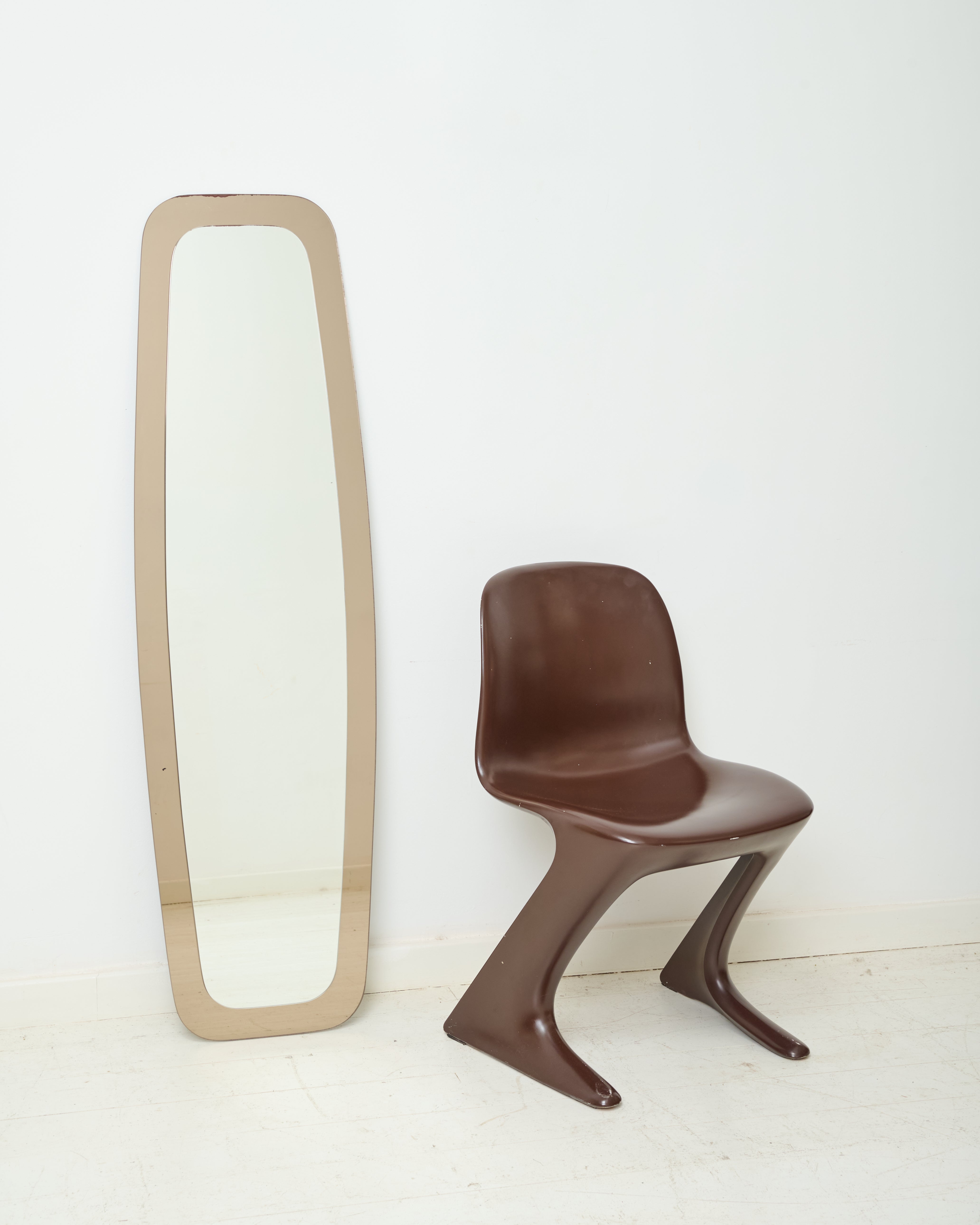 Large wall mirror, dlg Veca, Italy, 1970s