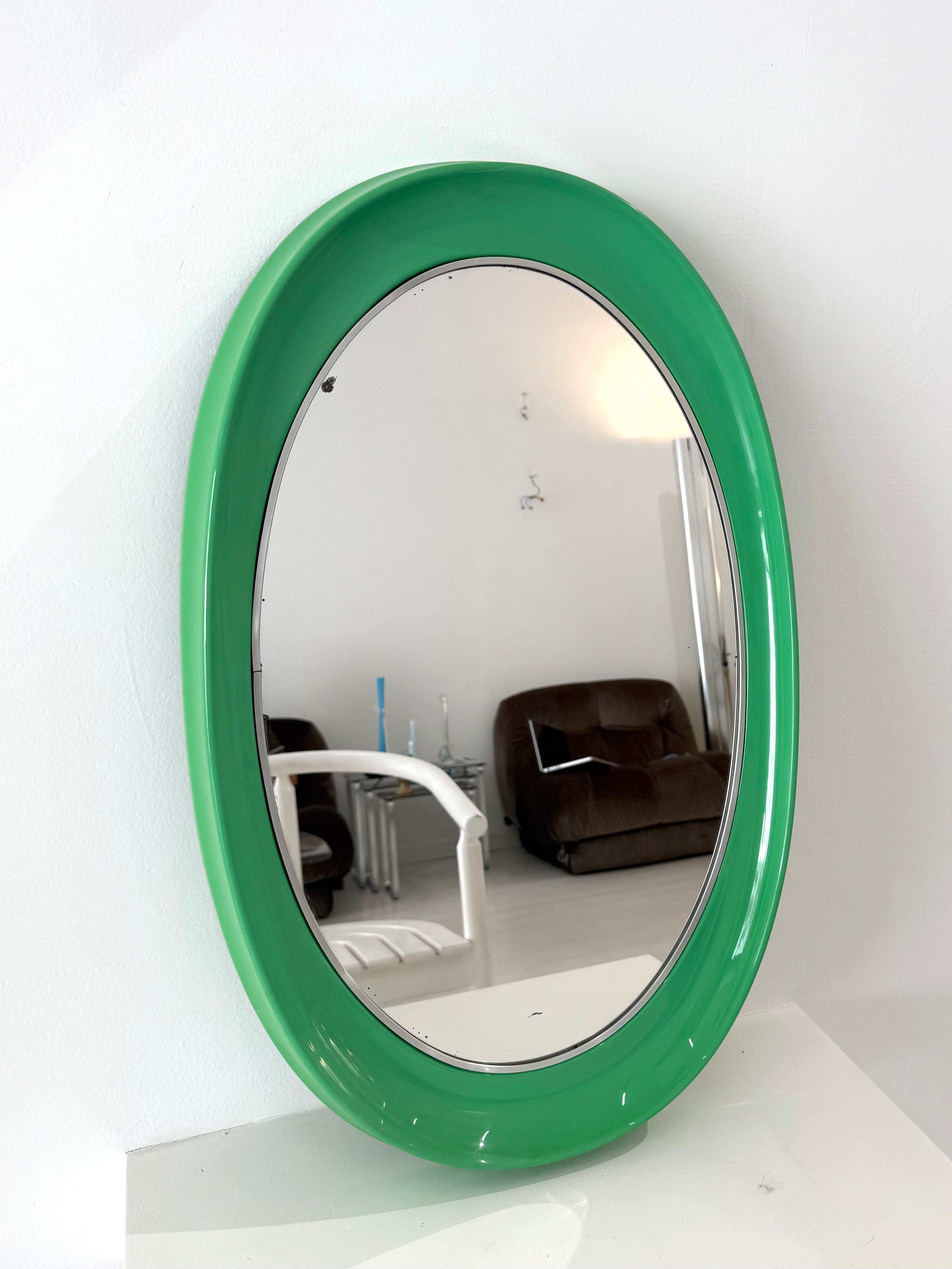 Miroir space age vert, Collezione Salc, 1970s