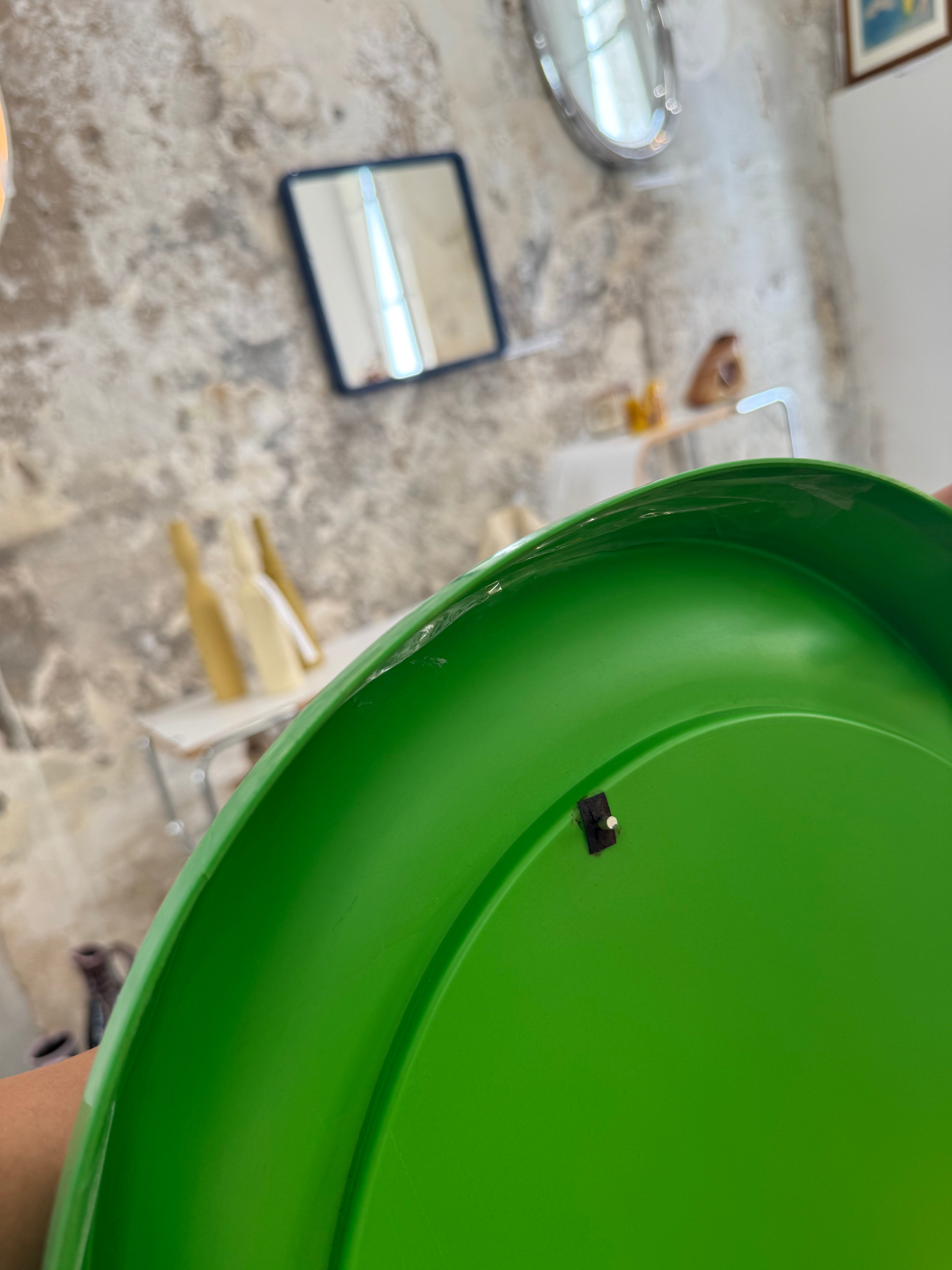 Miroir space age vert, Collezione Salc, 1970s