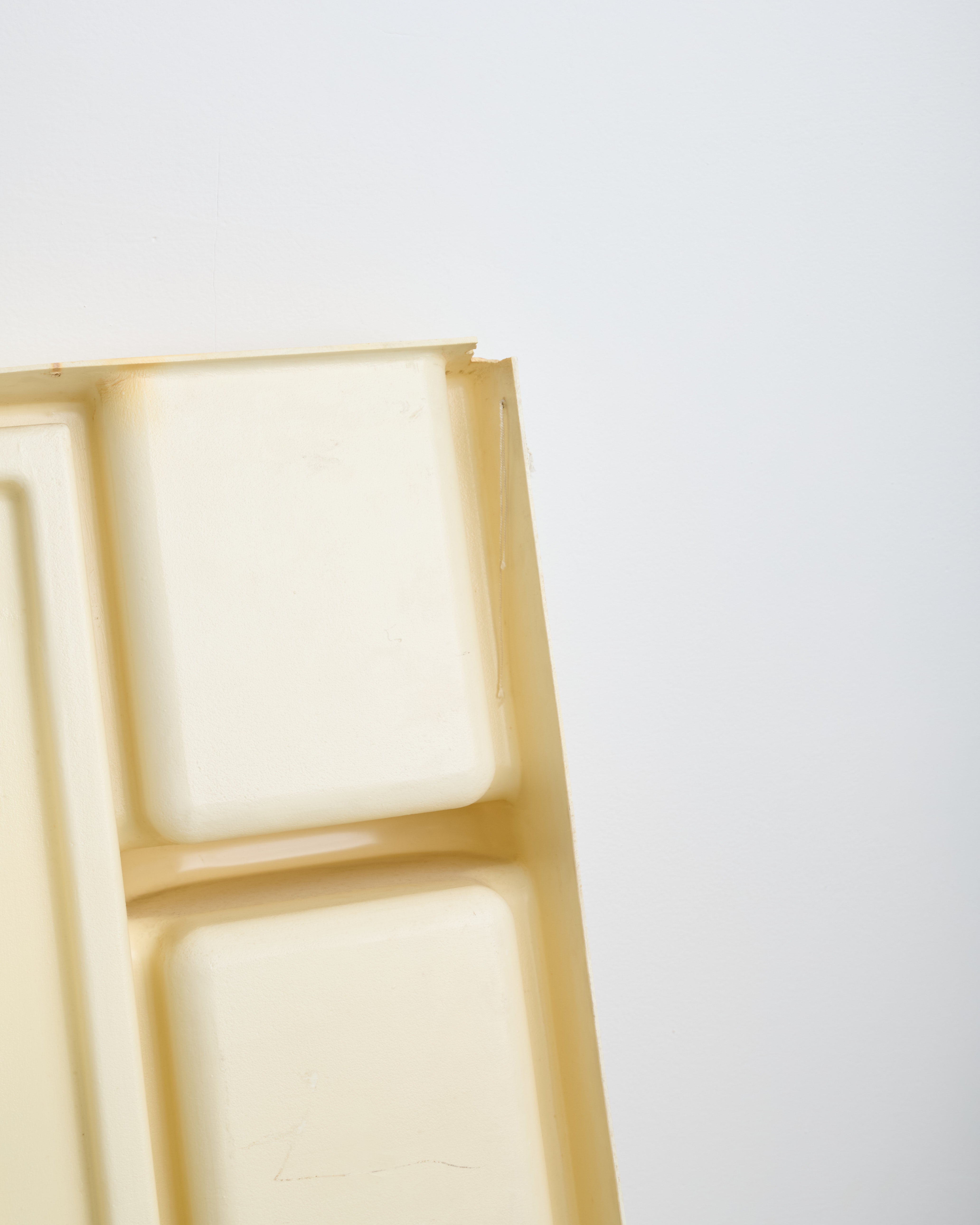 Plastic wall mirror with integrated shelves, 1970s