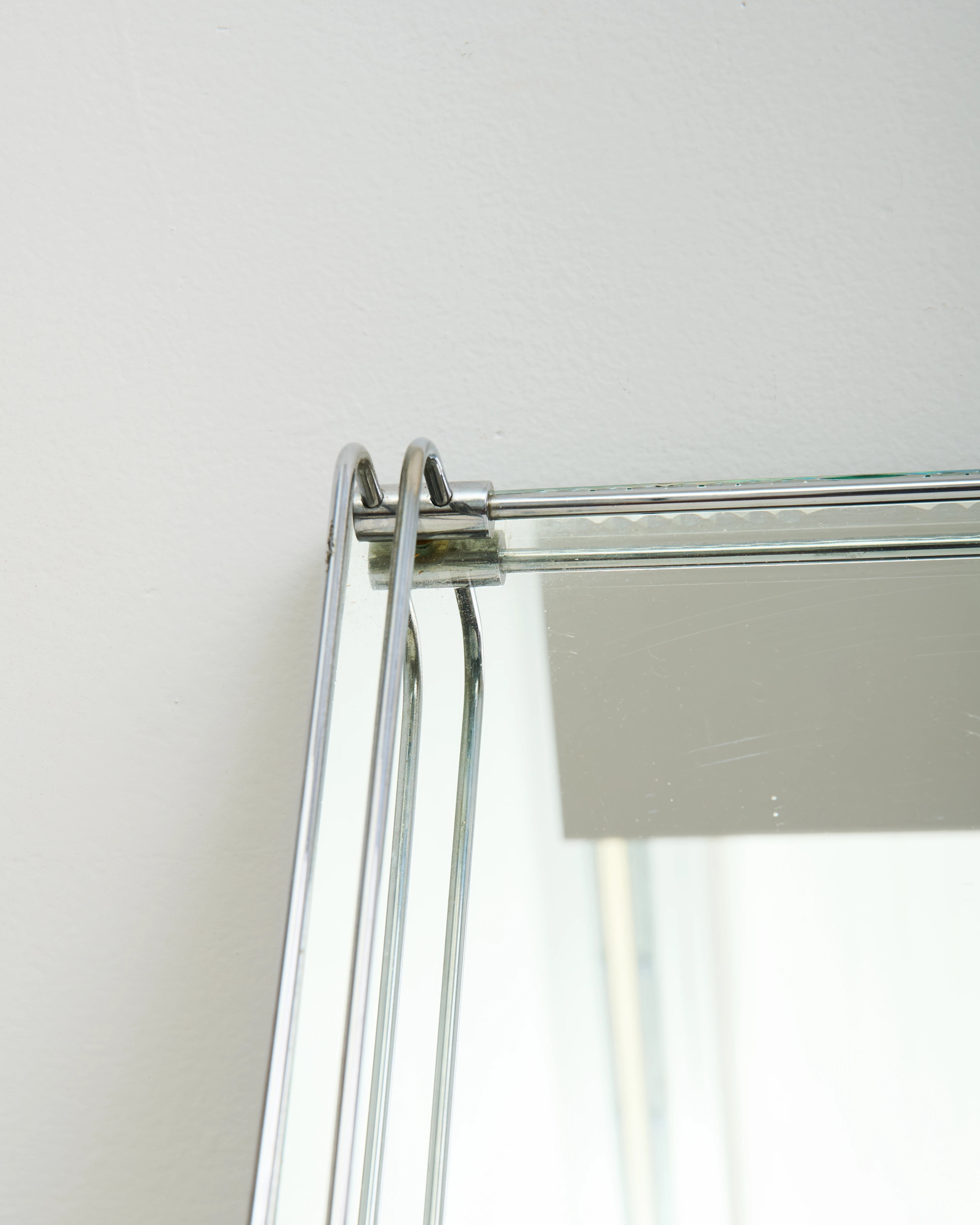 Chrome and mirrored tray, 1960-1970