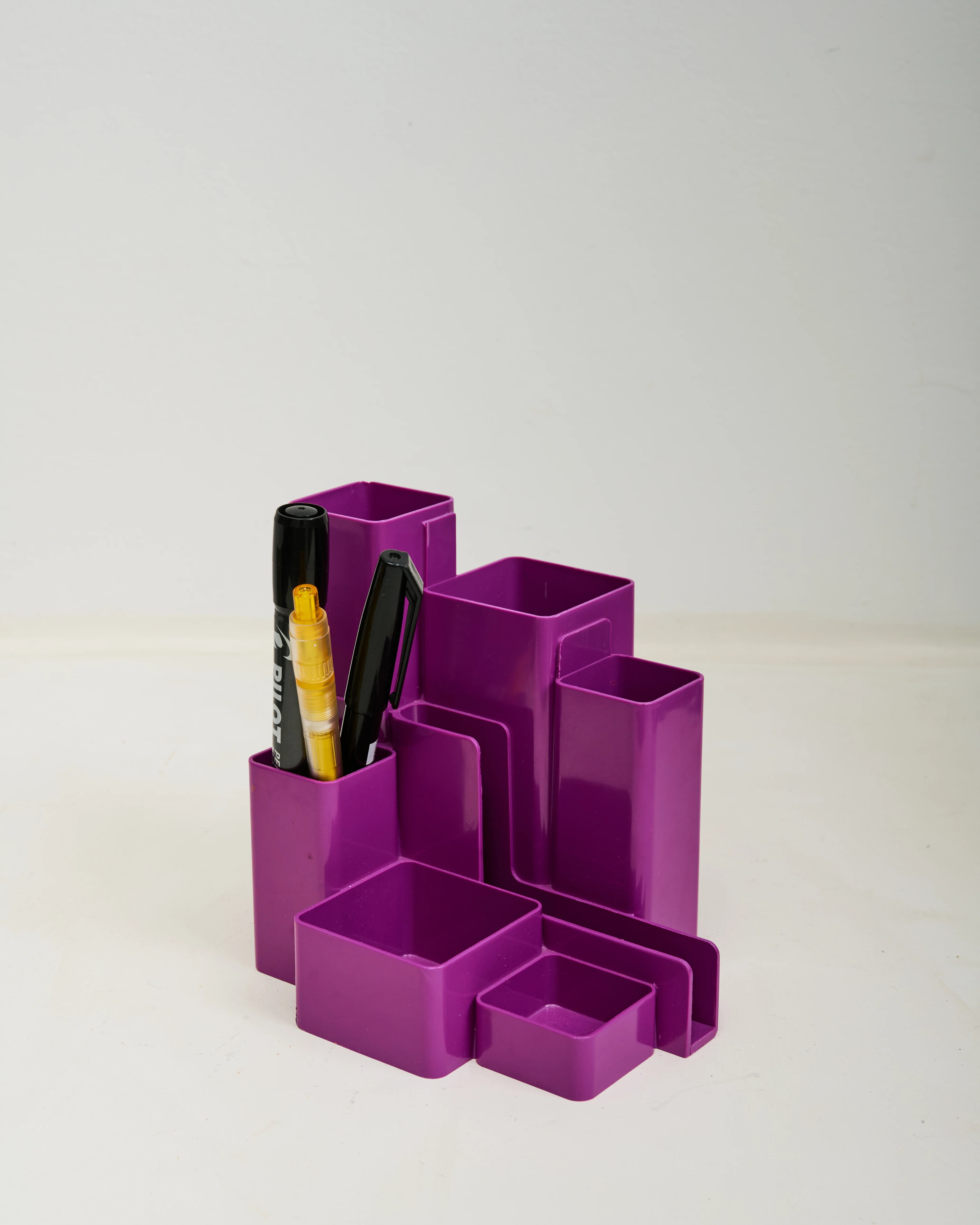 Organisateur de bureau rose, 1970s