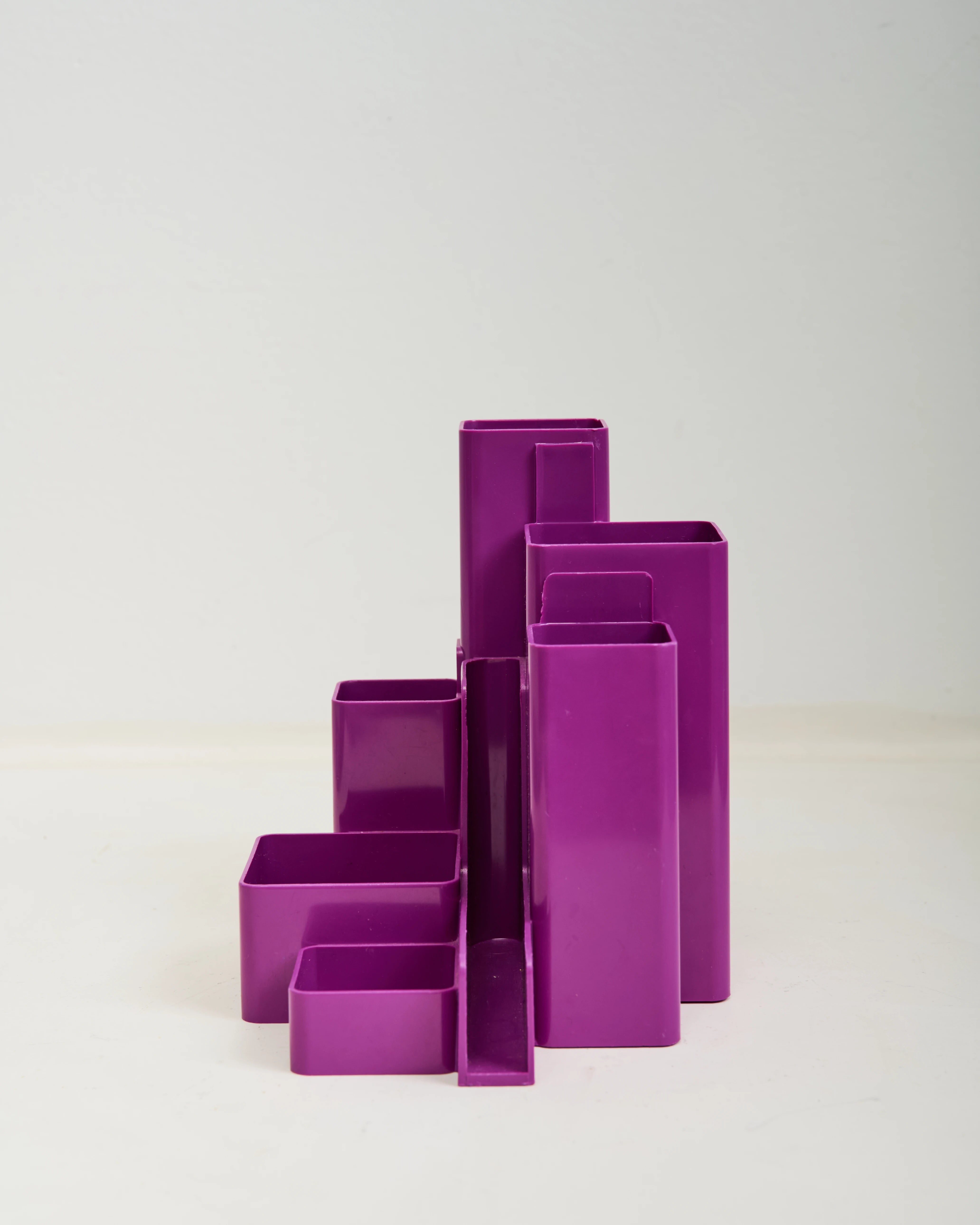Organisateur de bureau rose, 1970s