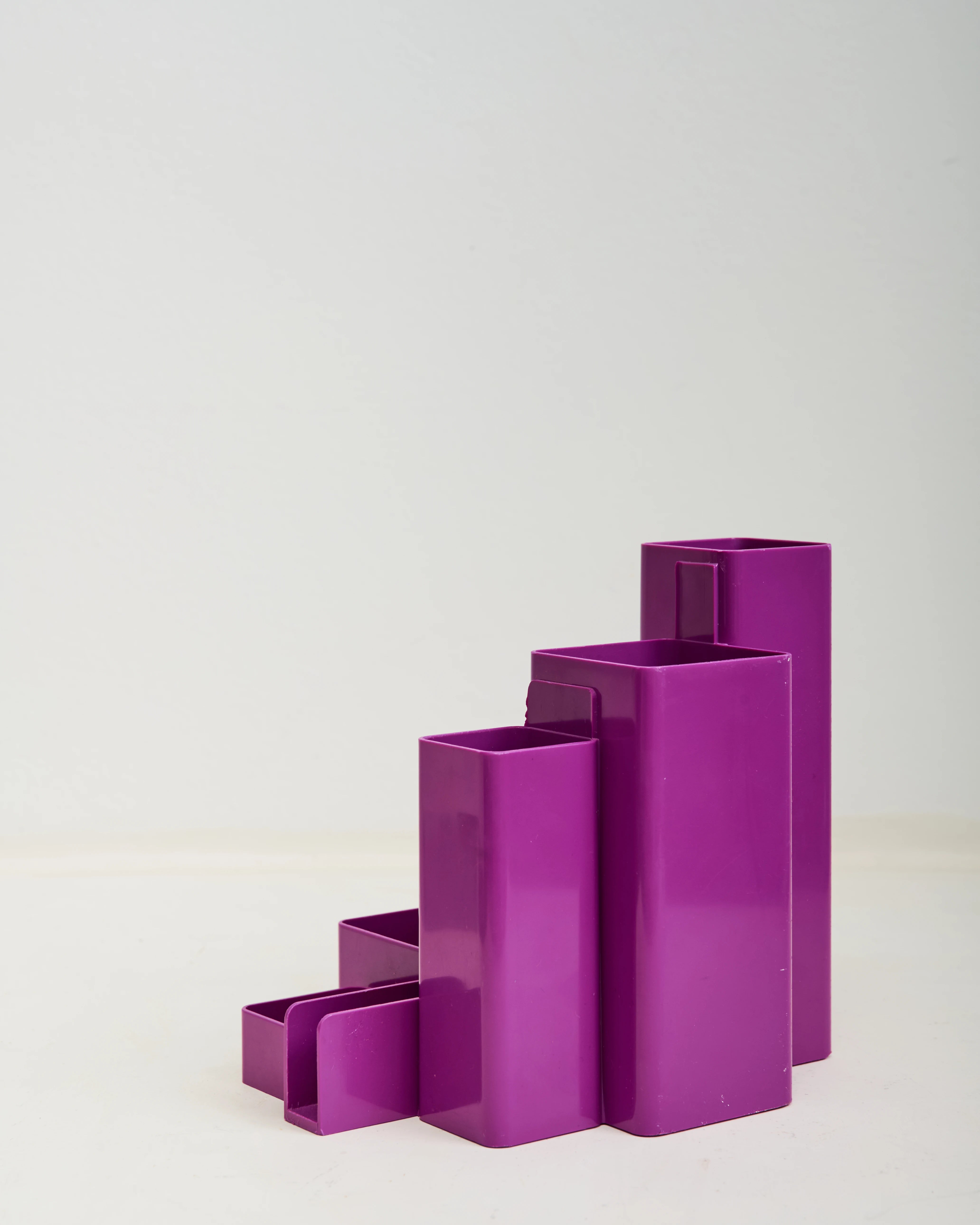 Organisateur de bureau rose, 1970s