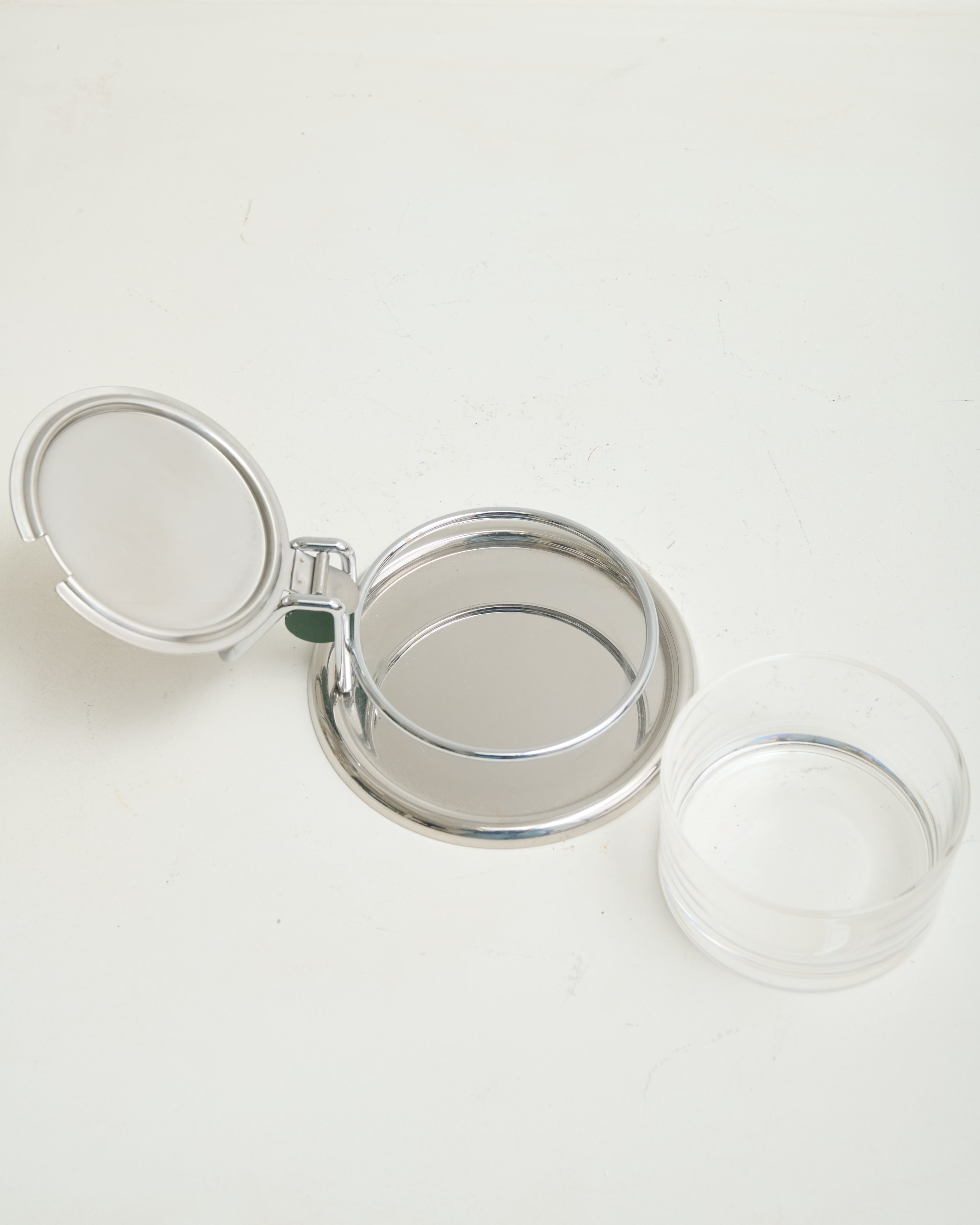 Sugar or Parmesan pot, Morinox, Italy, 1970s