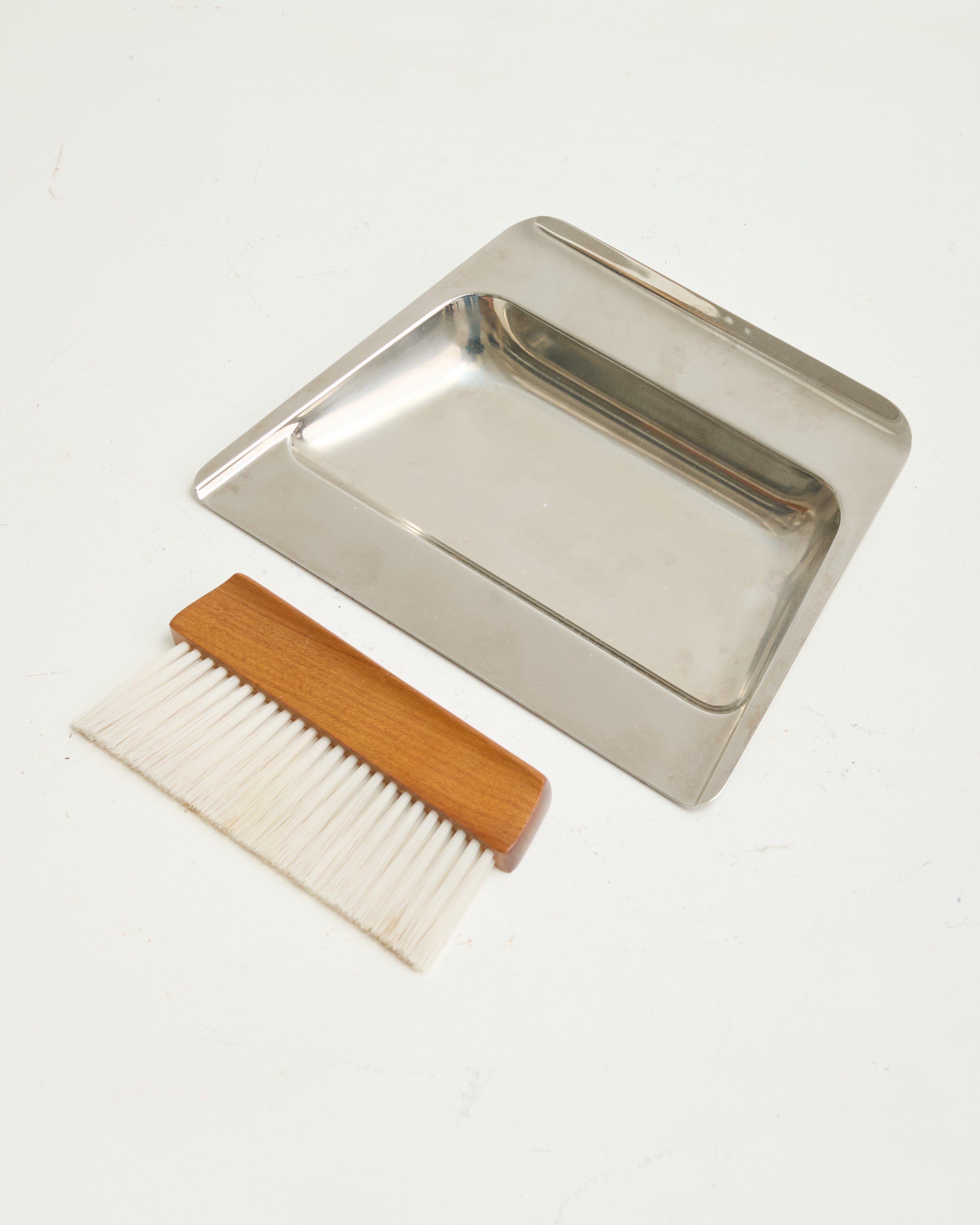 Crumb sweeper, teak and stainless steel, Denmark, 1960s