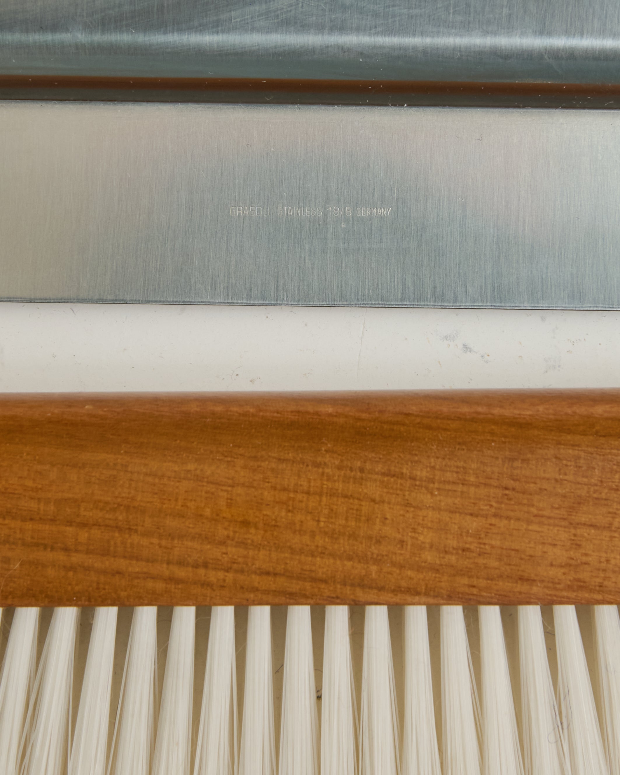 Ramasse miettes, teck et inox, Danemark, 1960s