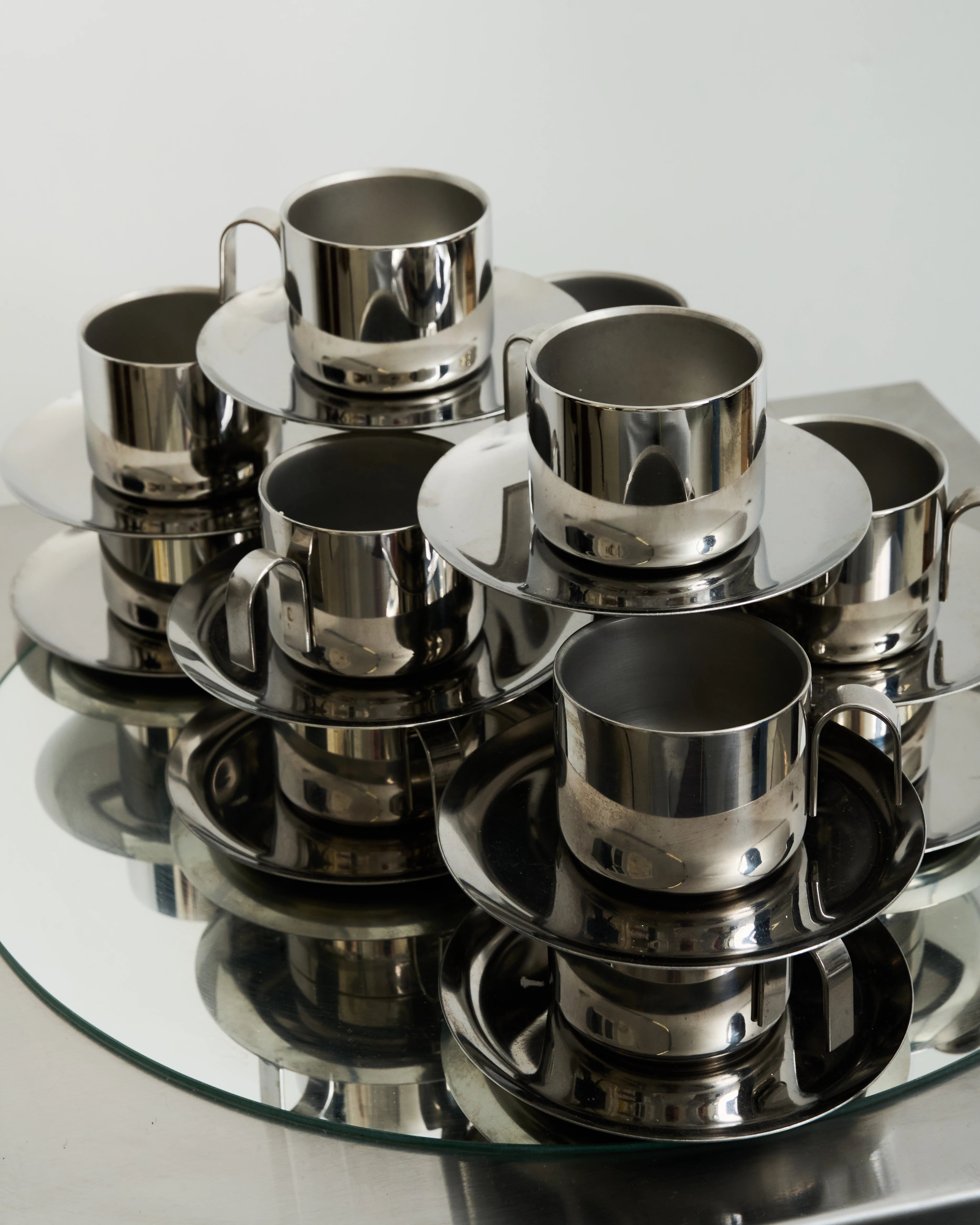 Six cups and saucers (1 of 2), Guido Bergna, 1970-1980
