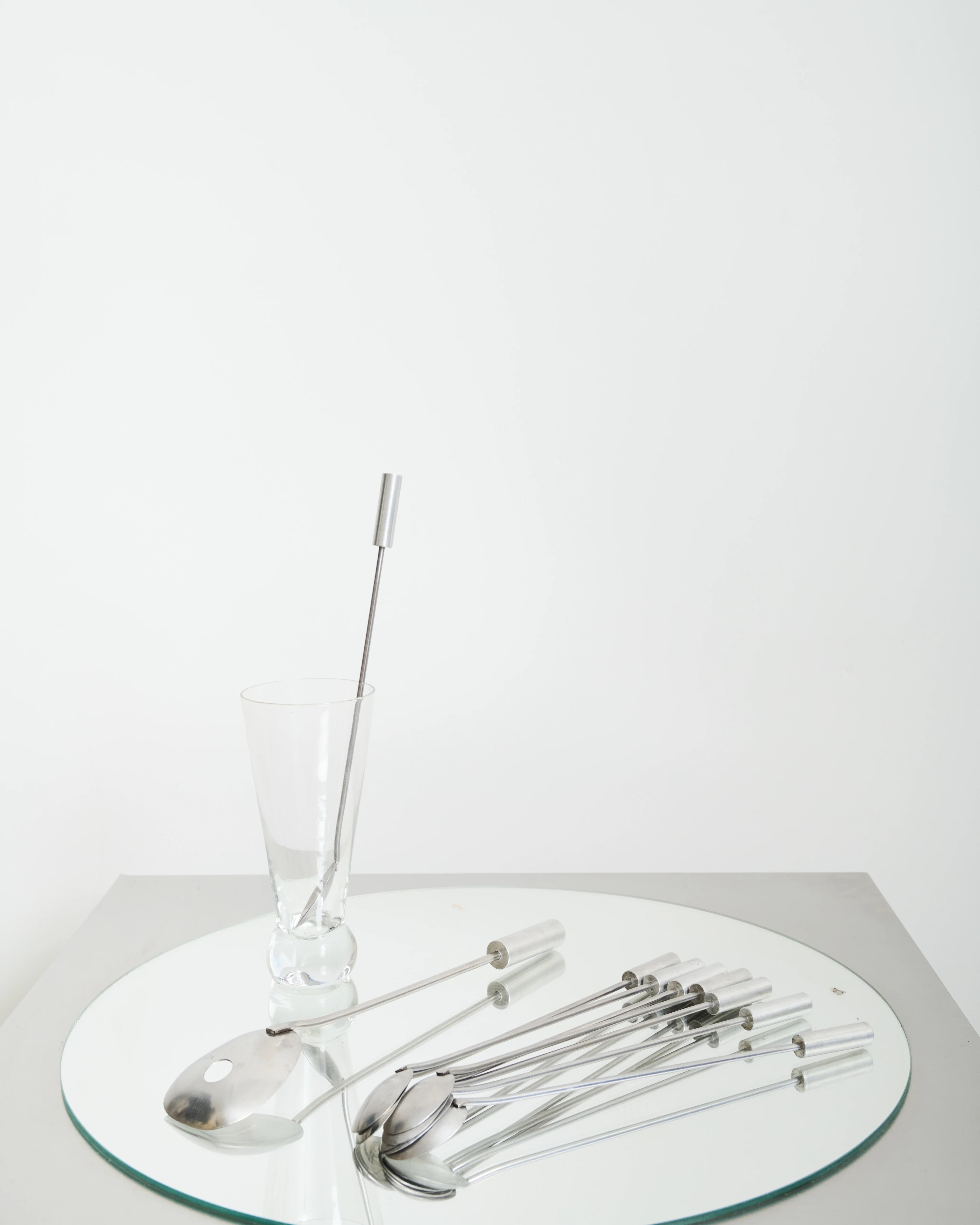 Set à couverts à cocktail moderniste, 1980s