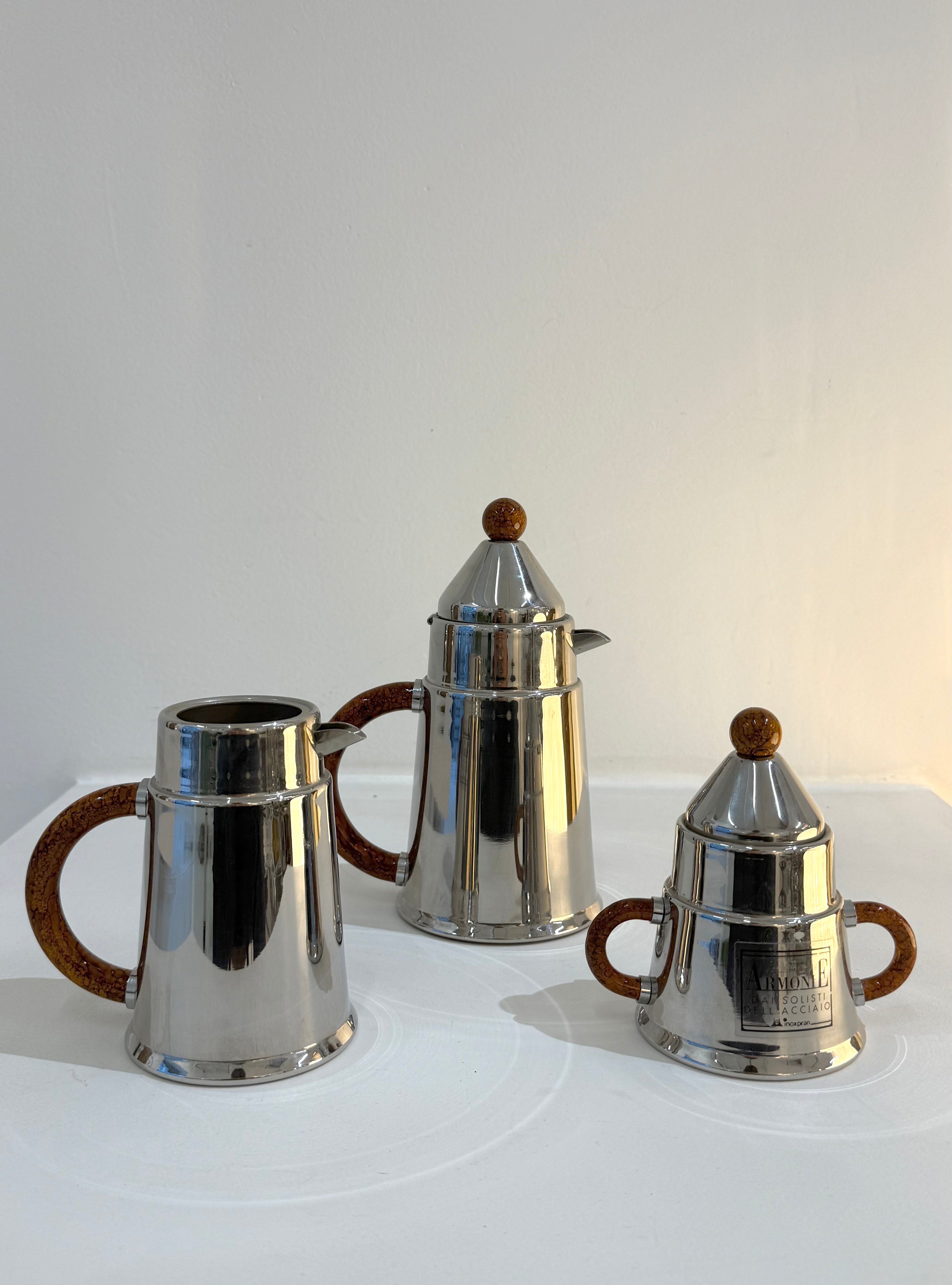 Service à thé, Armonie, Inoxpran, 1990