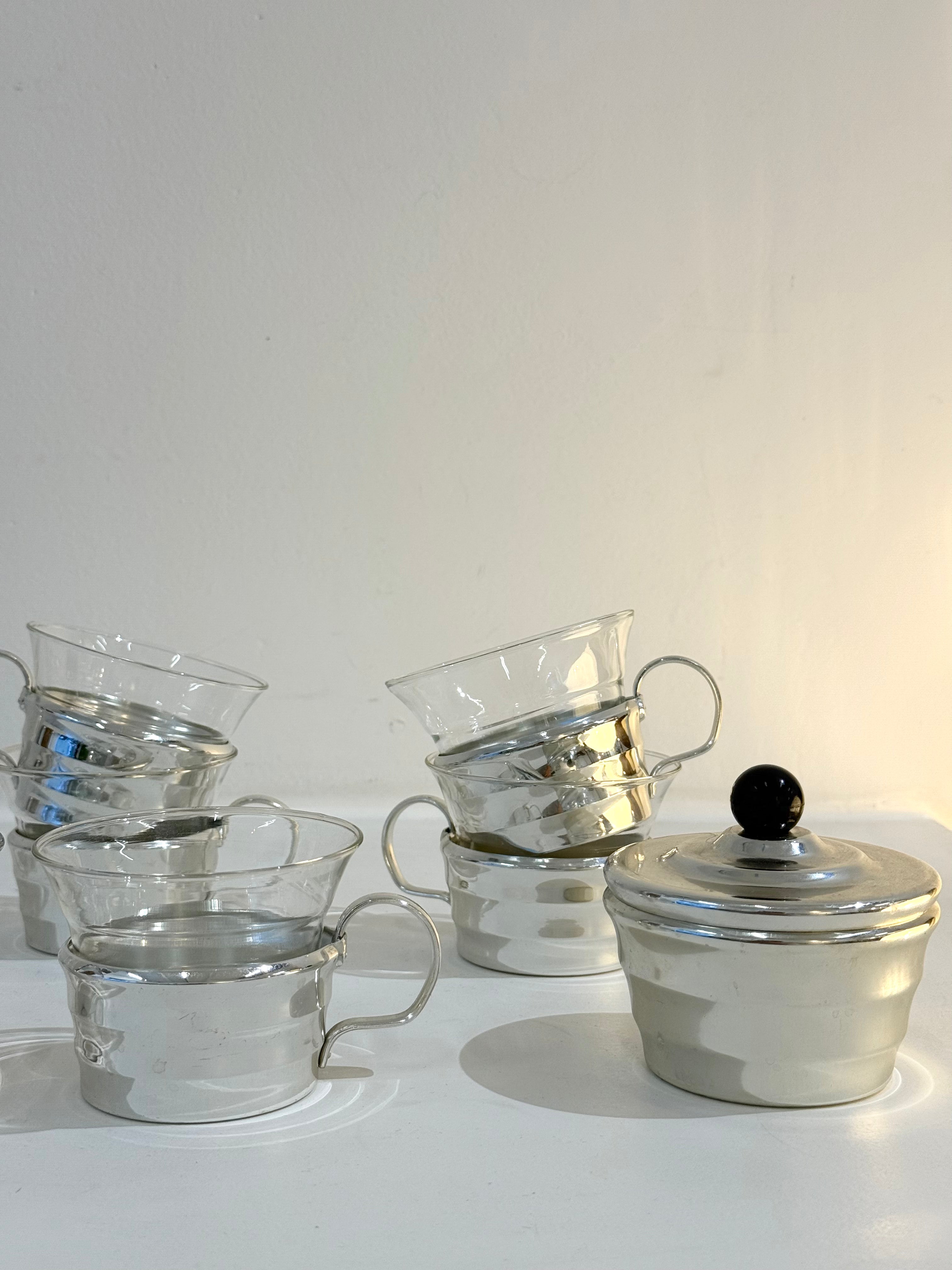 Service à thé ou café et sucrier,Veb Union Quedlinburg, 1960-1970