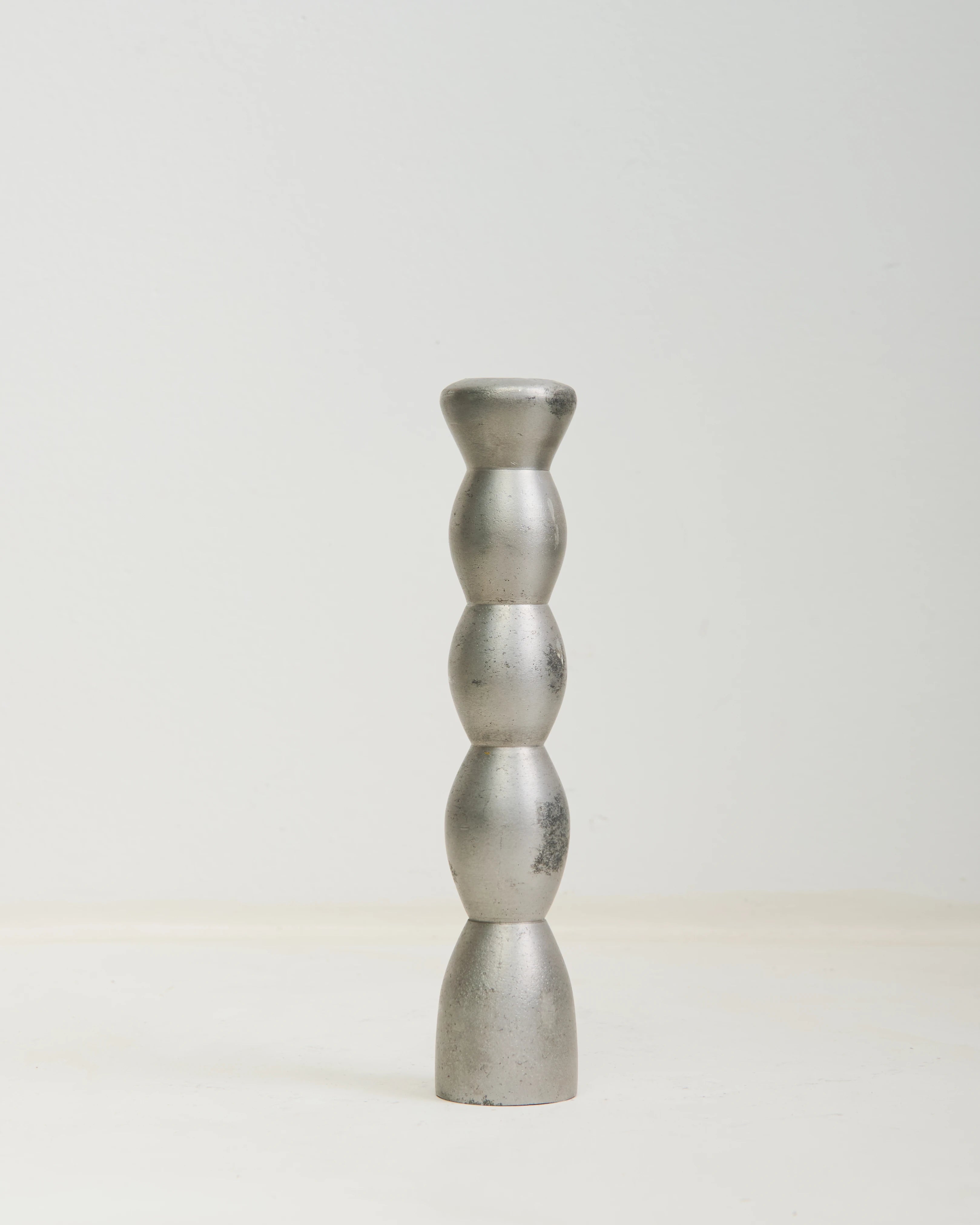Trio de bougeoirs en aluminium, Post-moderne, 1980s