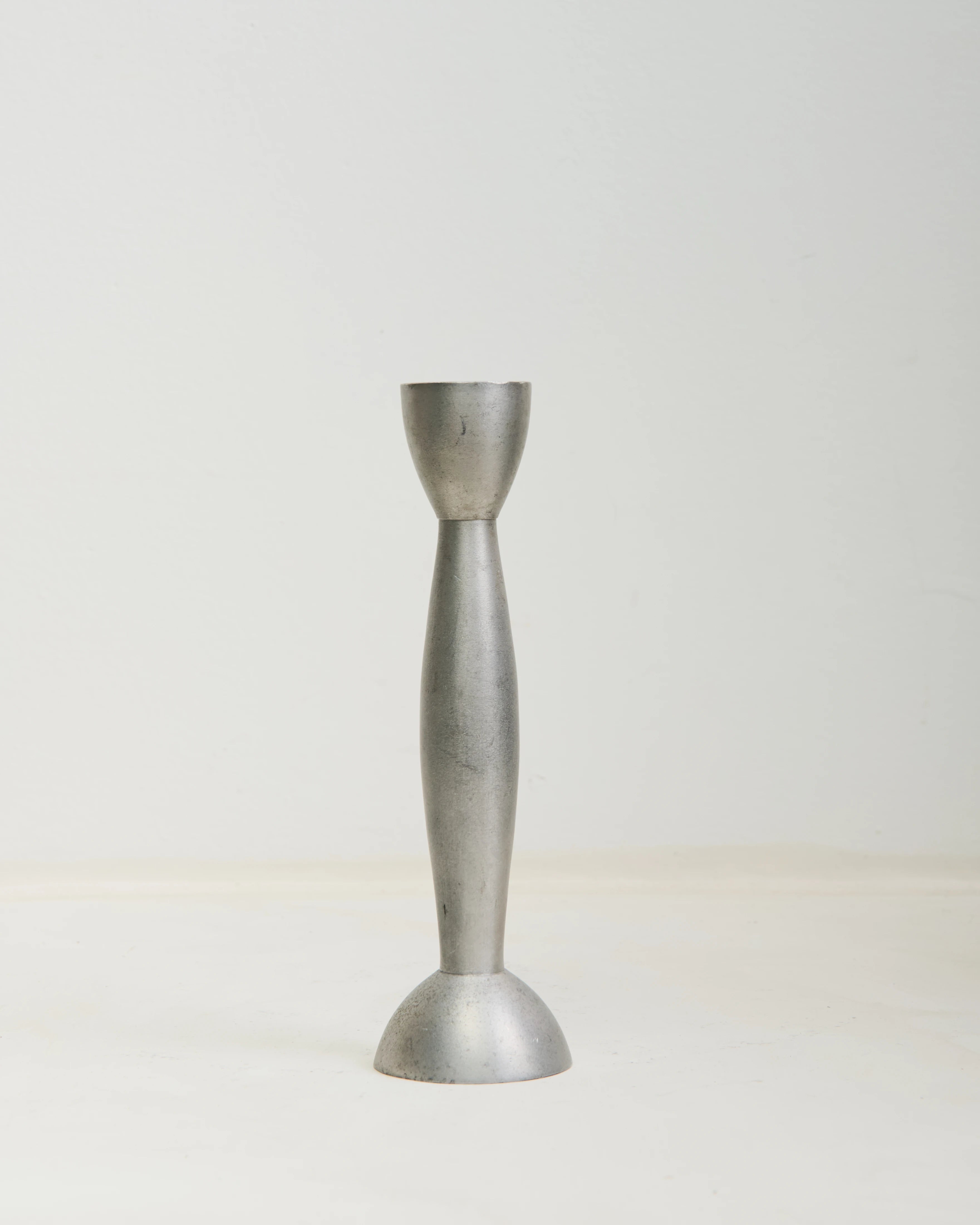 Trio de bougeoirs en aluminium, Post-moderne, 1980s