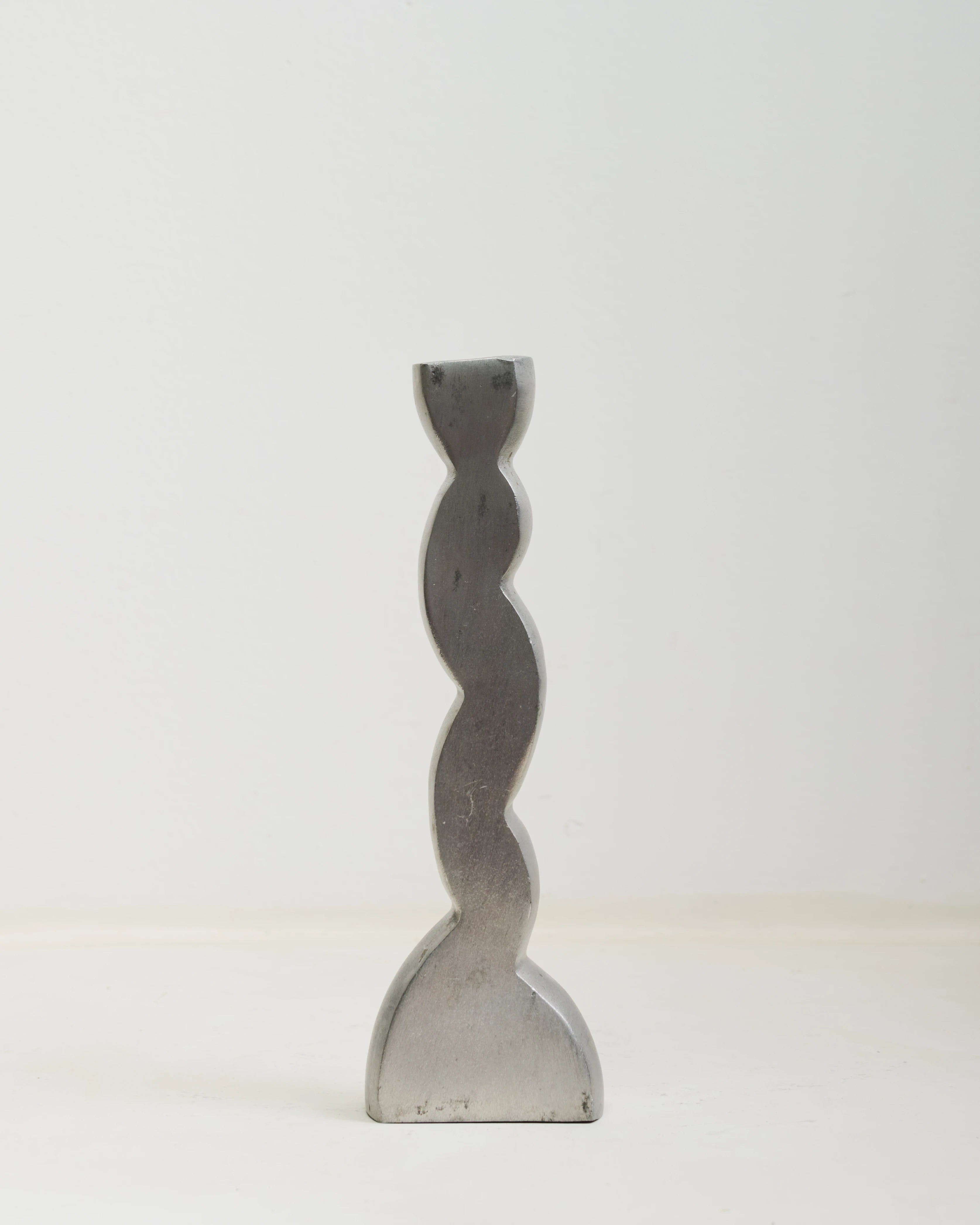 Trio de bougeoirs en aluminium, Post-moderne, 1980s