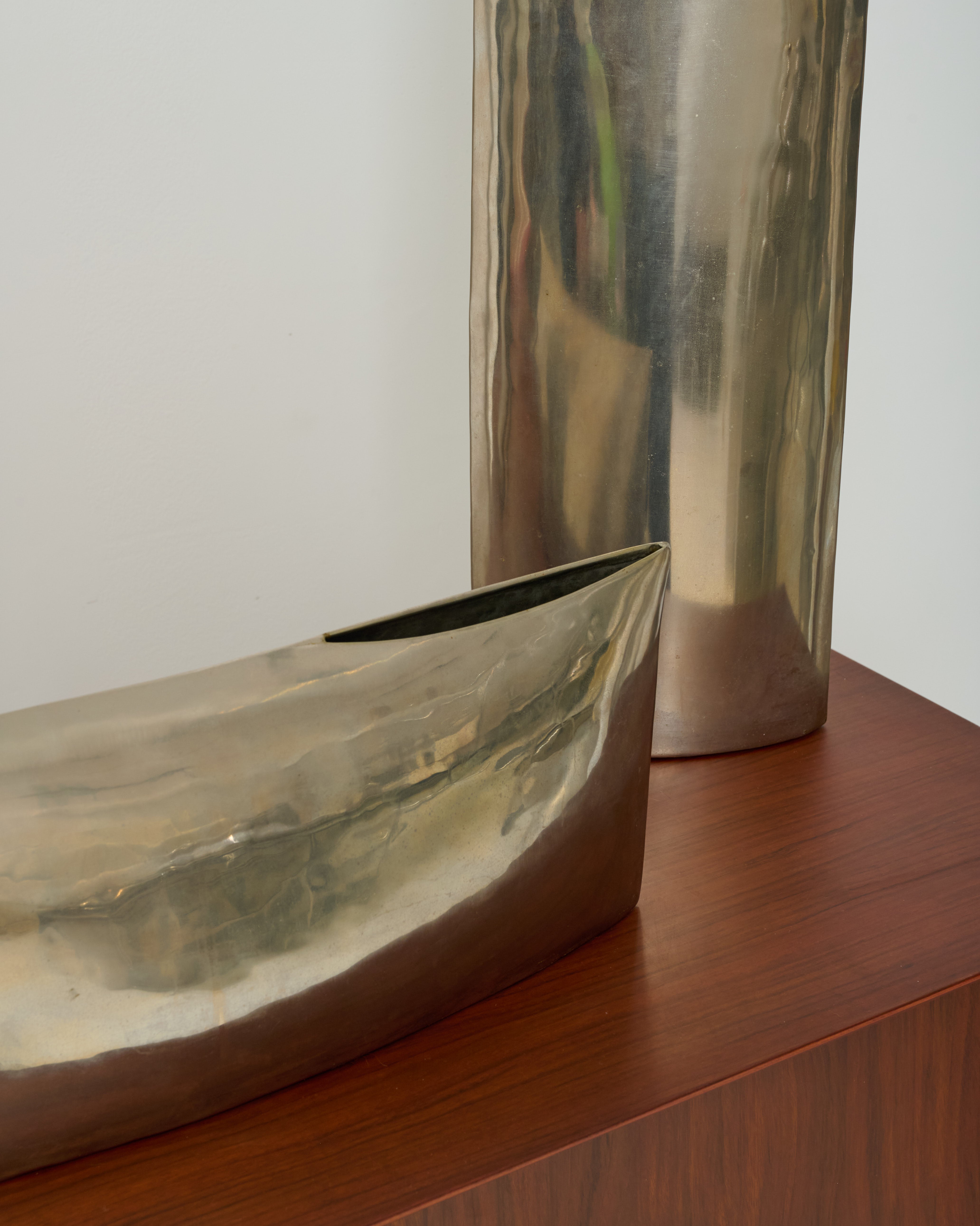 Trio of XXL vases, 1980s