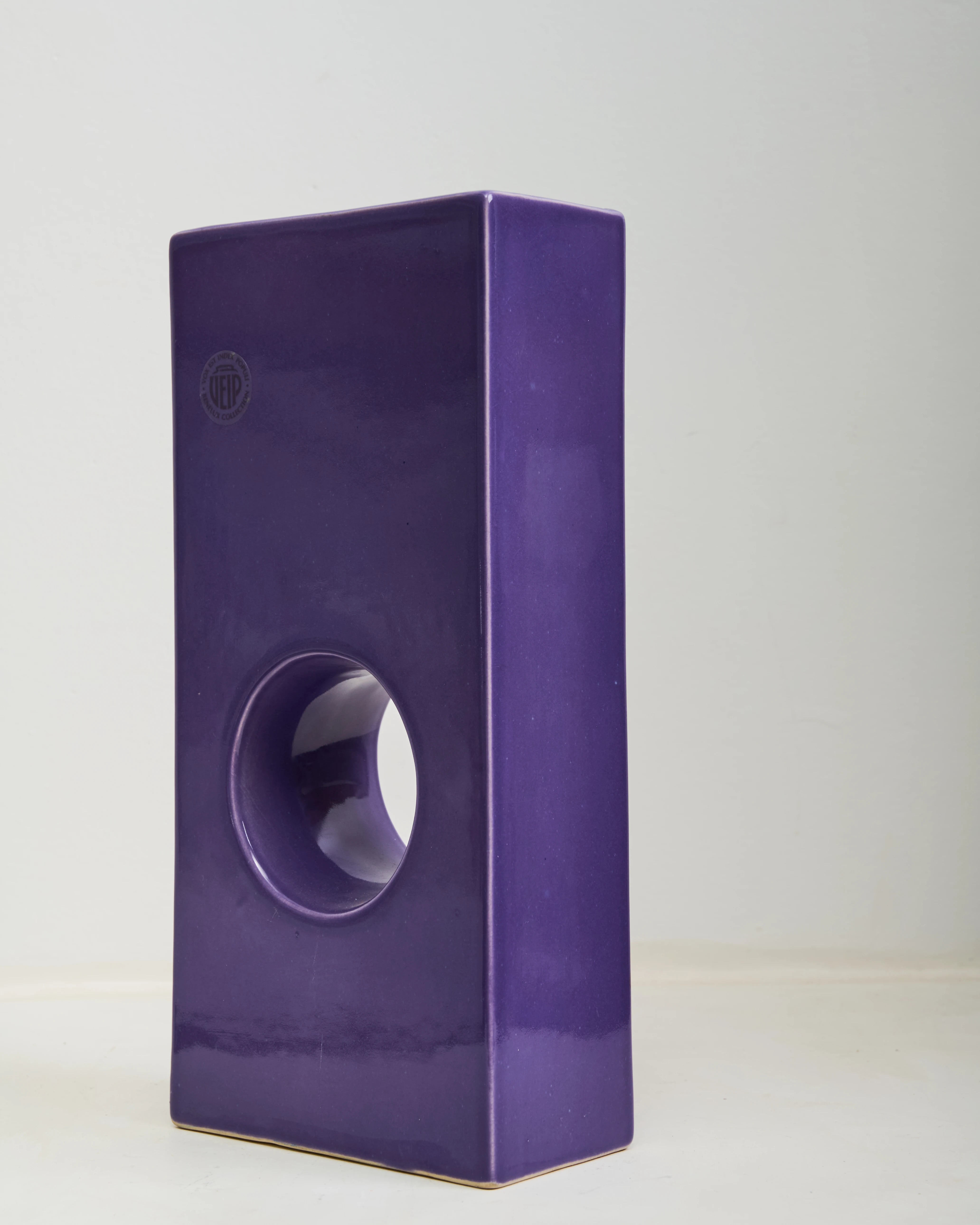 Vase en céramique ajouré, Veip Benelux, 1980s