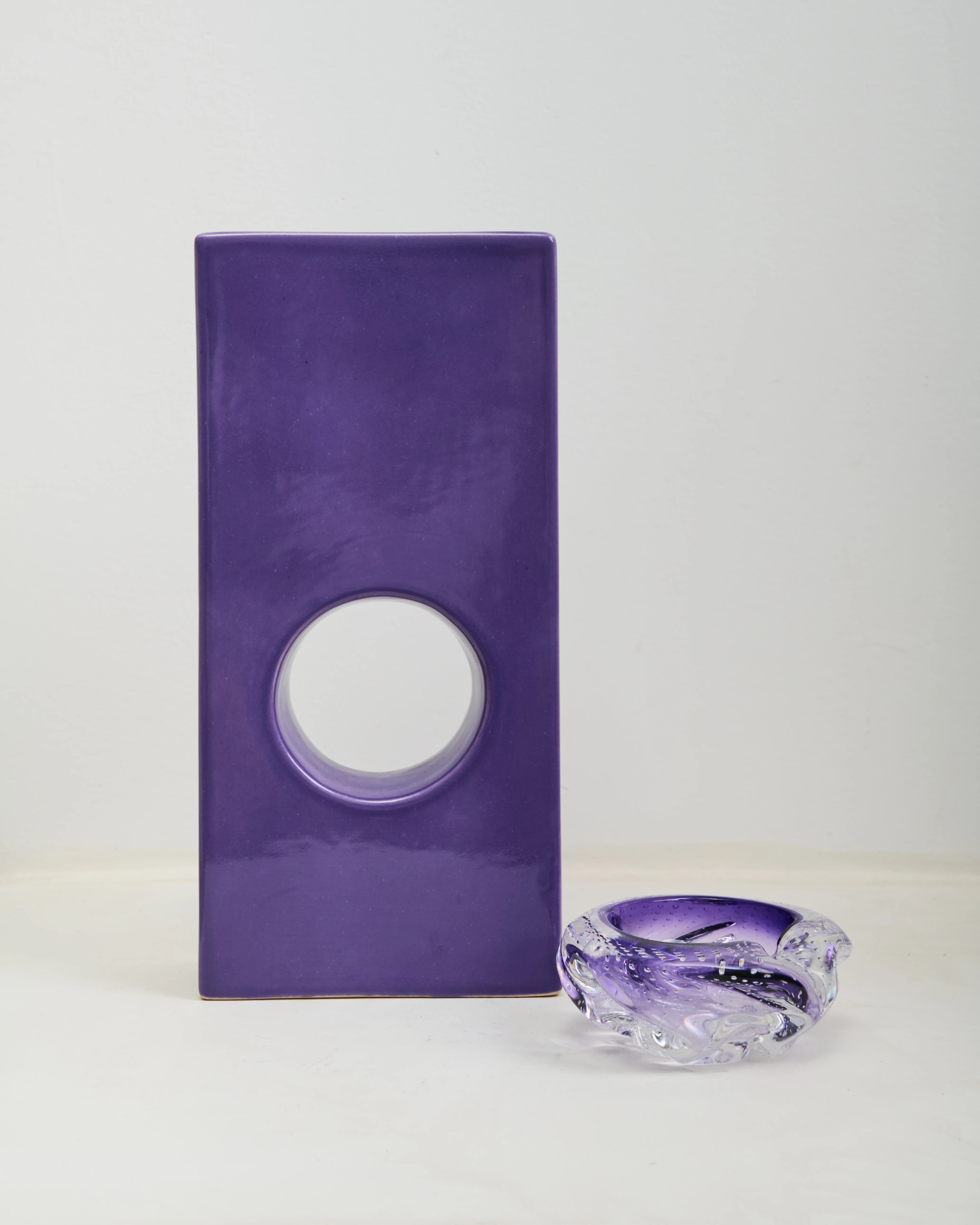 Vase en céramique ajouré, Veip Benelux, 1980s
