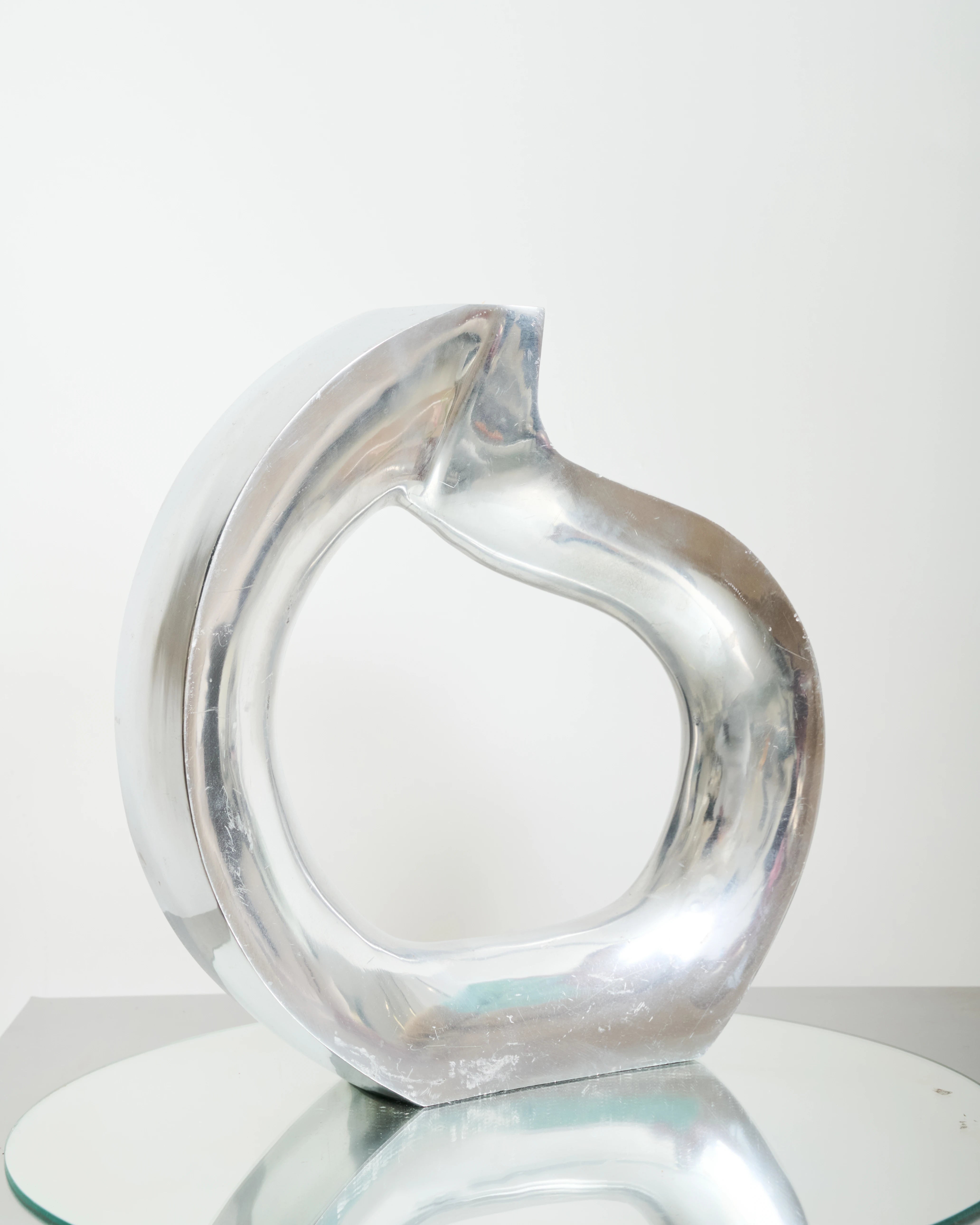 Vase en fonte d'aluminium "Goutte" (grand), 1970s