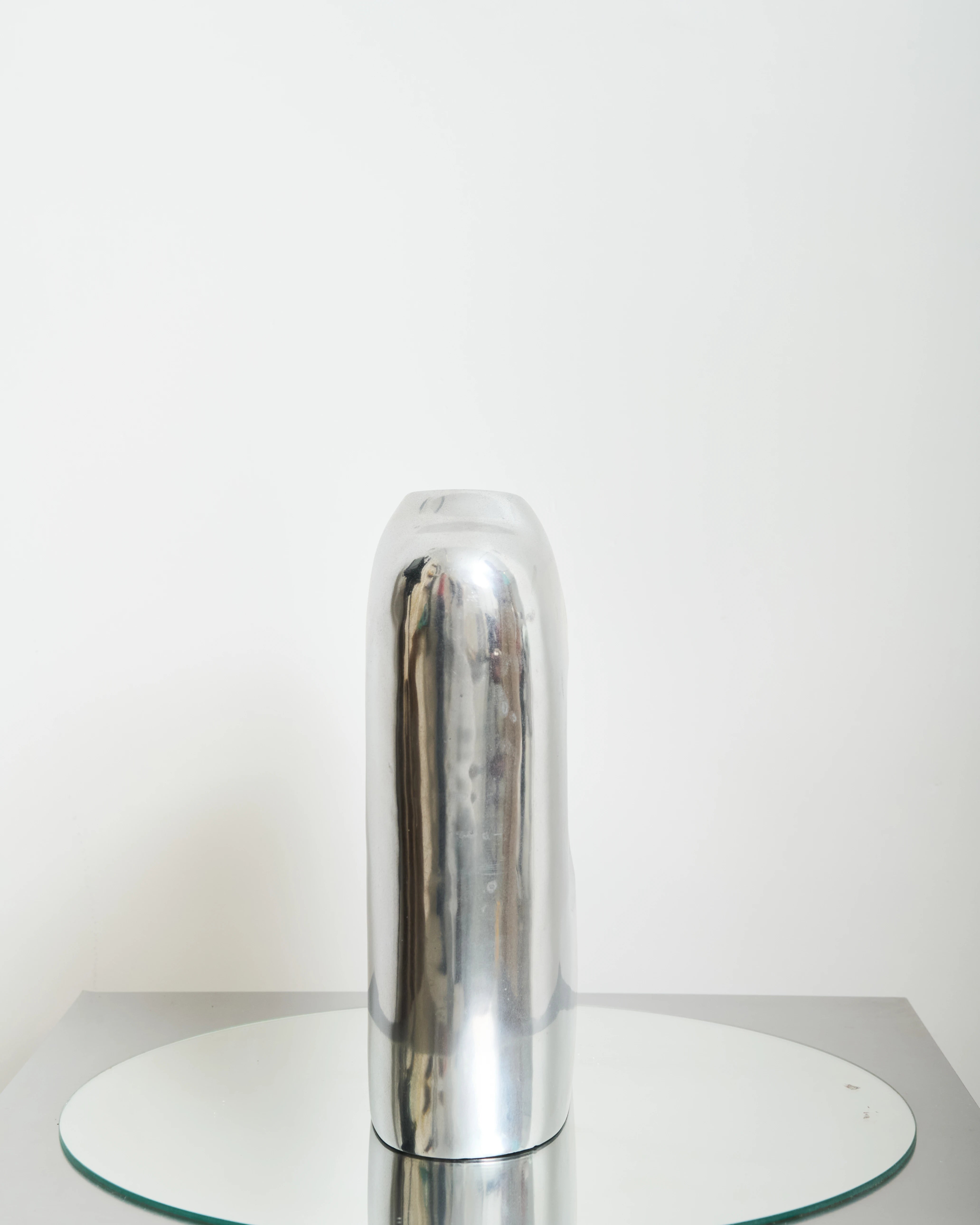Vase en fonte d'aluminium forme libre rectangulaire (grand), 1970s