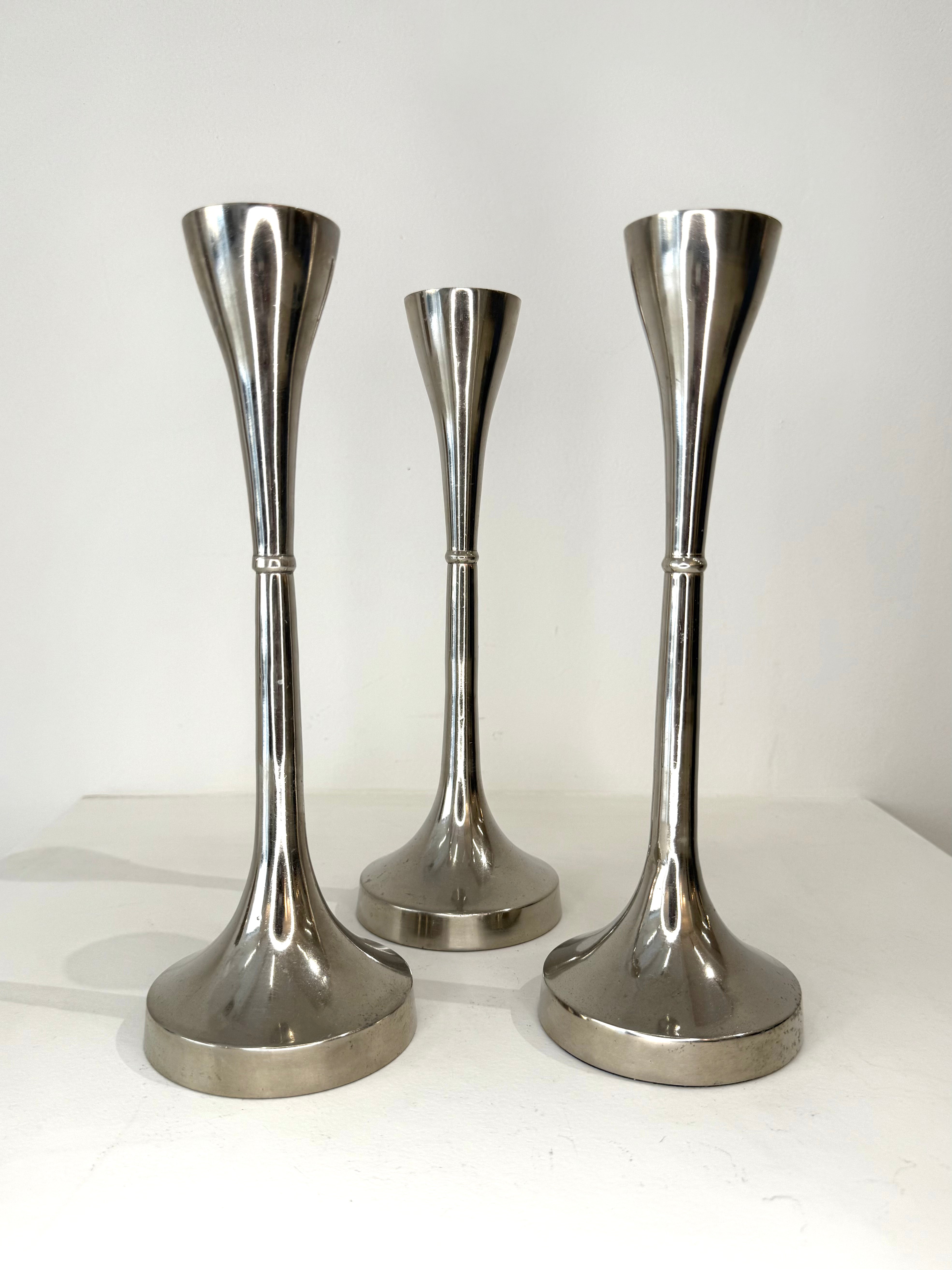 Trio de bougeoirs, 1980s