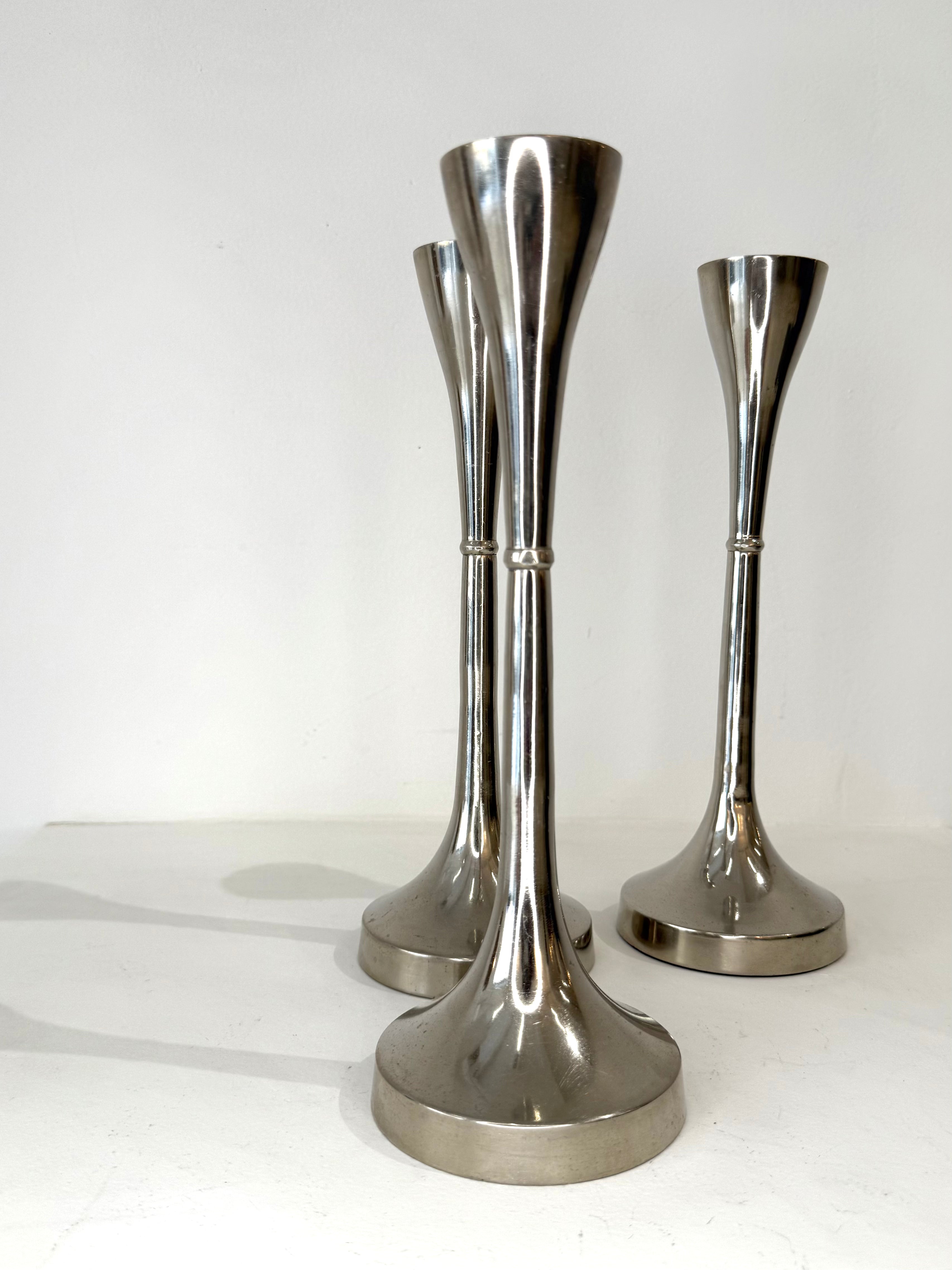 Trio de bougeoirs, 1980s